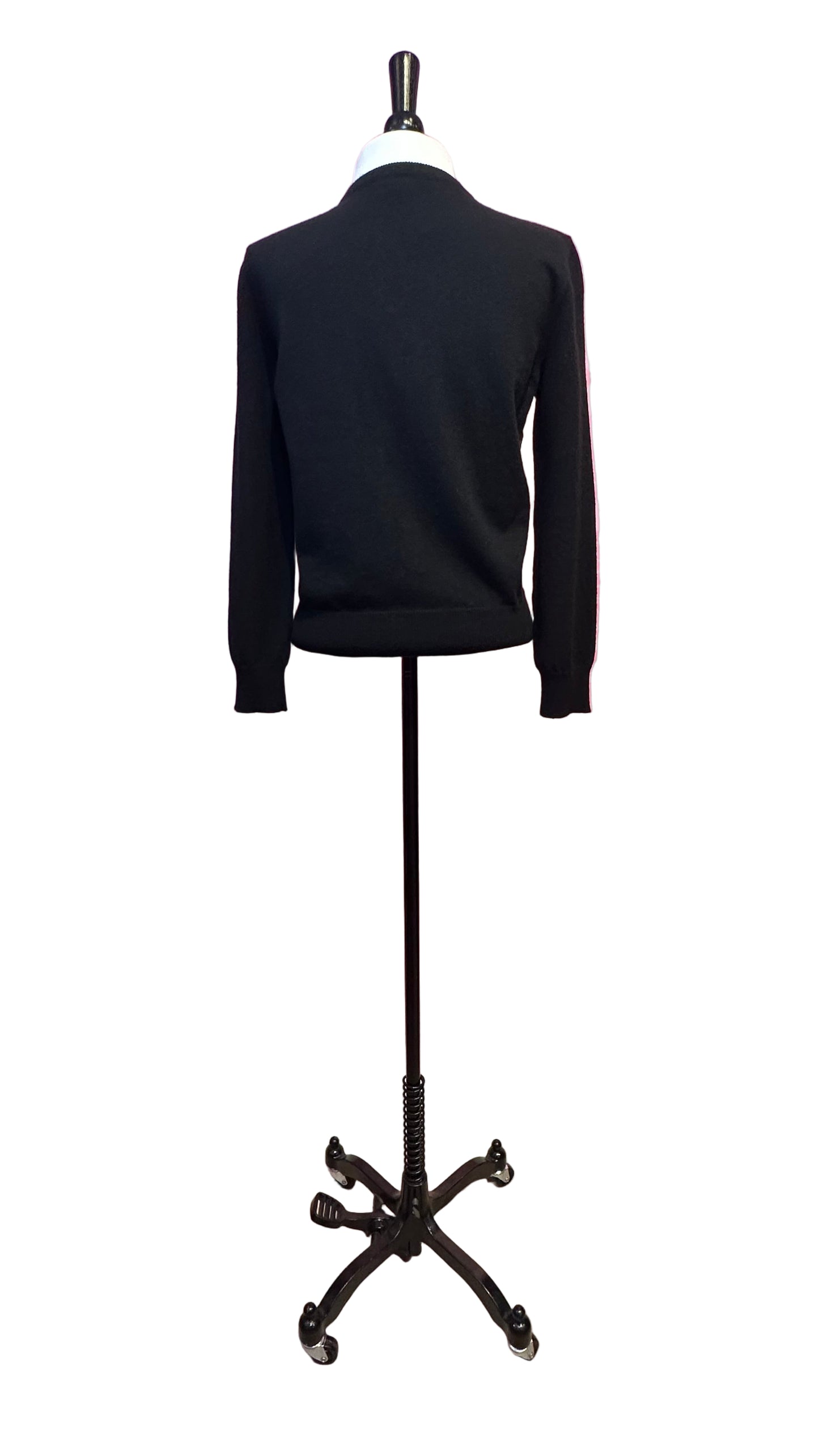 Dolce & Gabbana - Black floral cashmere silk cardigan - S