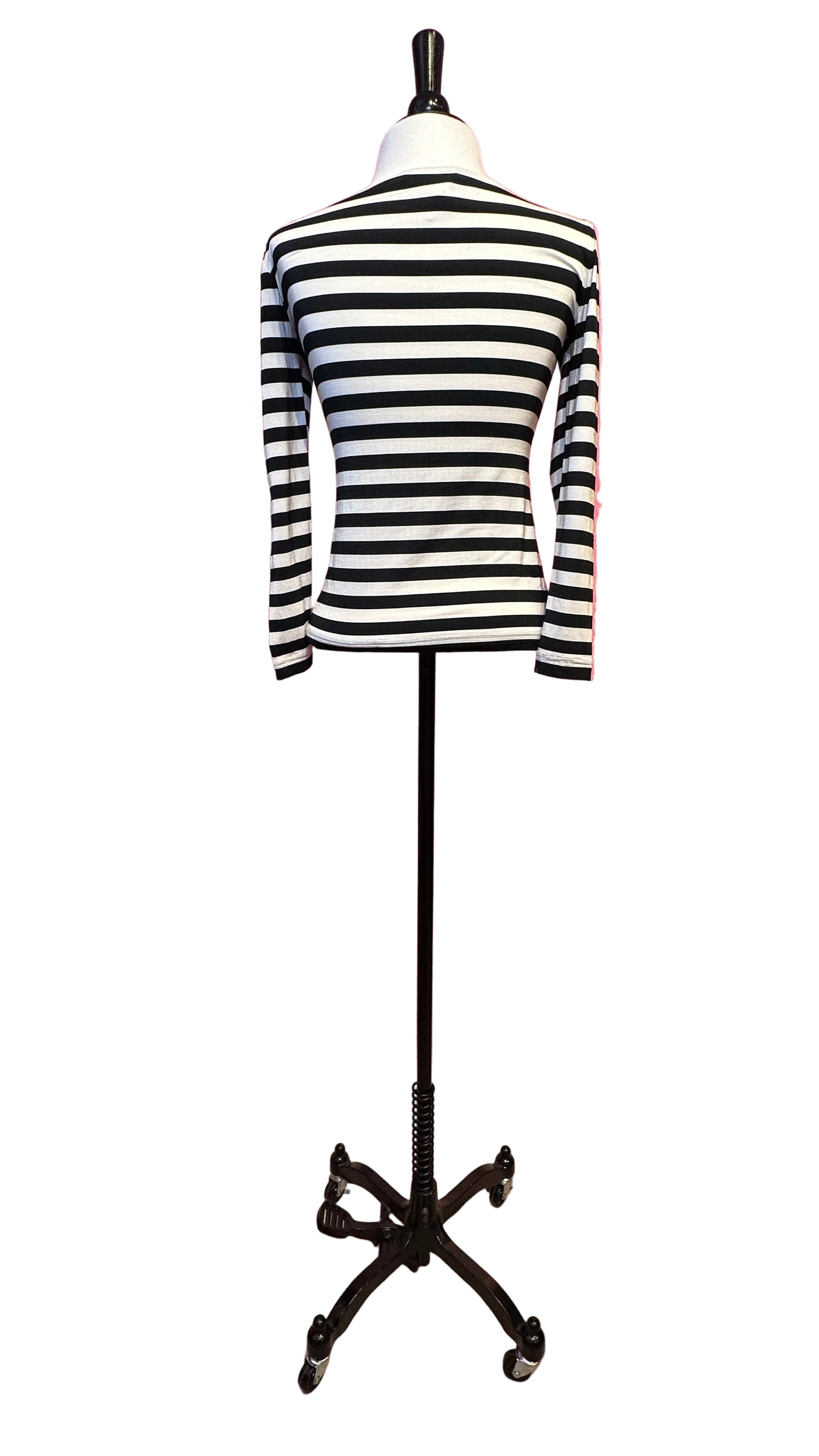 Karl Lagerfeld - Vintage black & white French stripe top long sleeve - 40