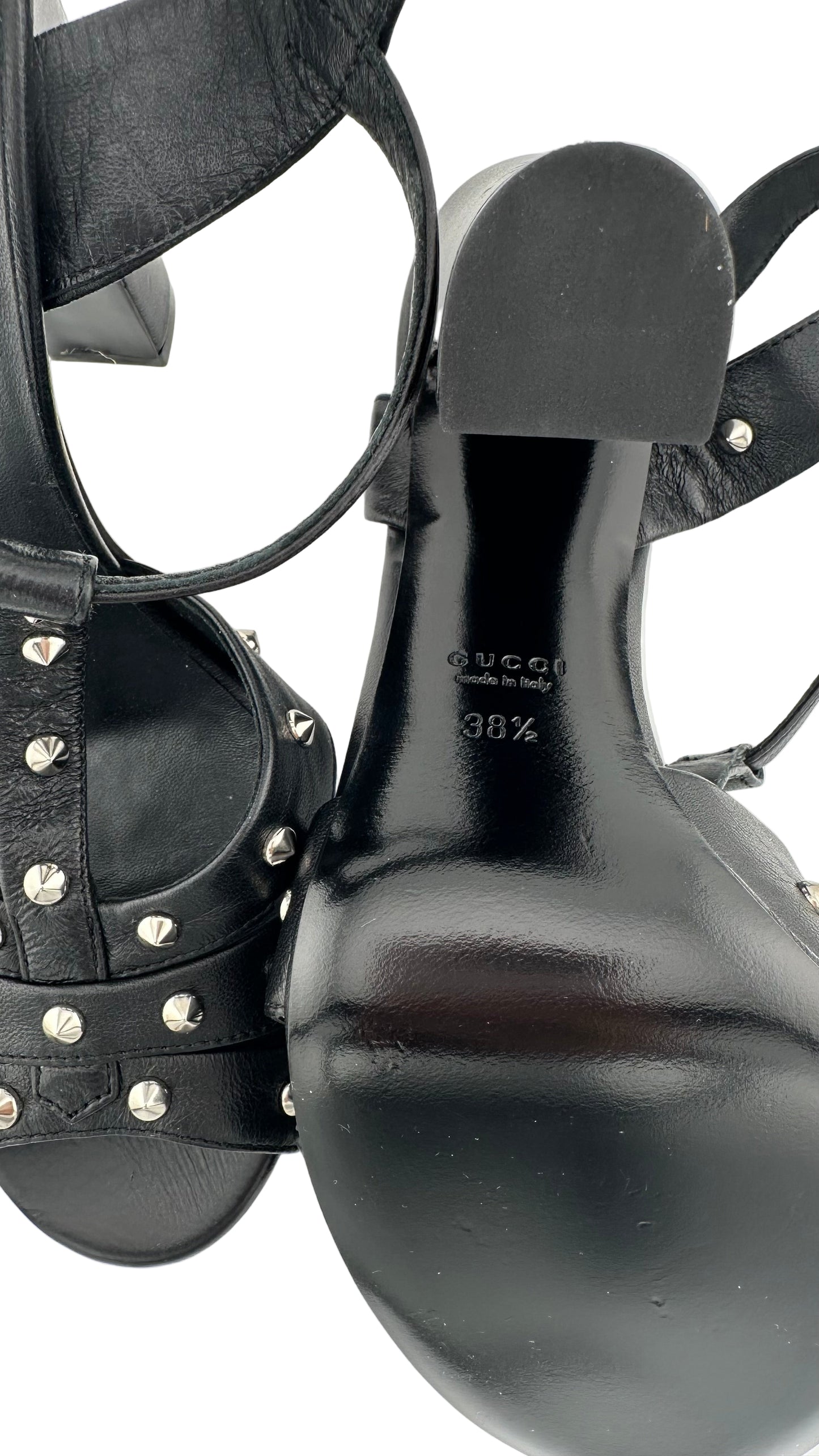 Gucci - Leather Heel - 38.5