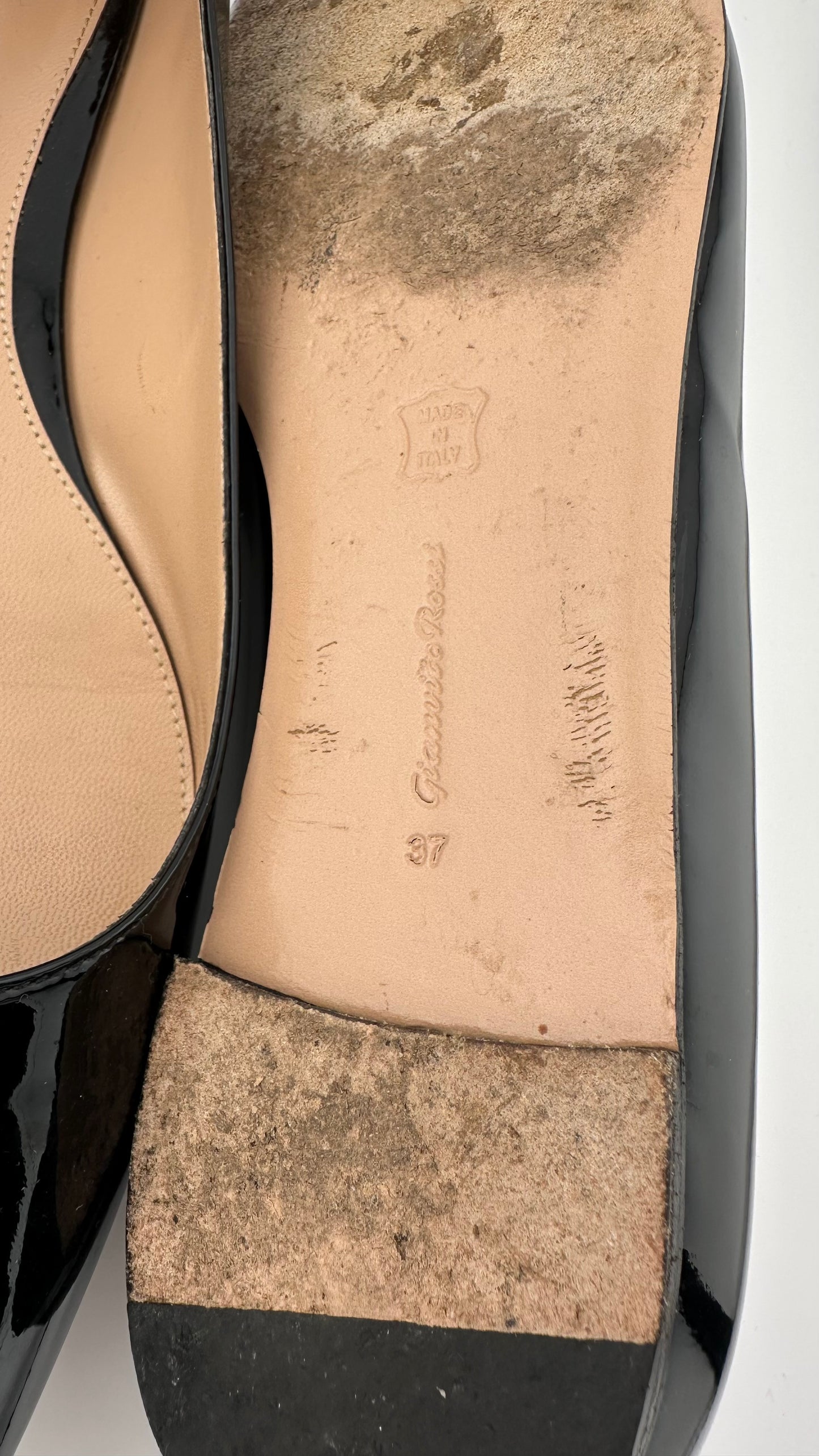 Gianvito Rossi - Black Patent Flats - 37