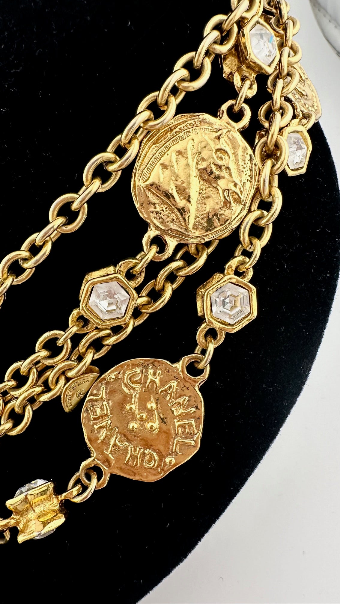 Chanel - 100th Anniversary 2014 Gold Coin Pearl Long Necklace