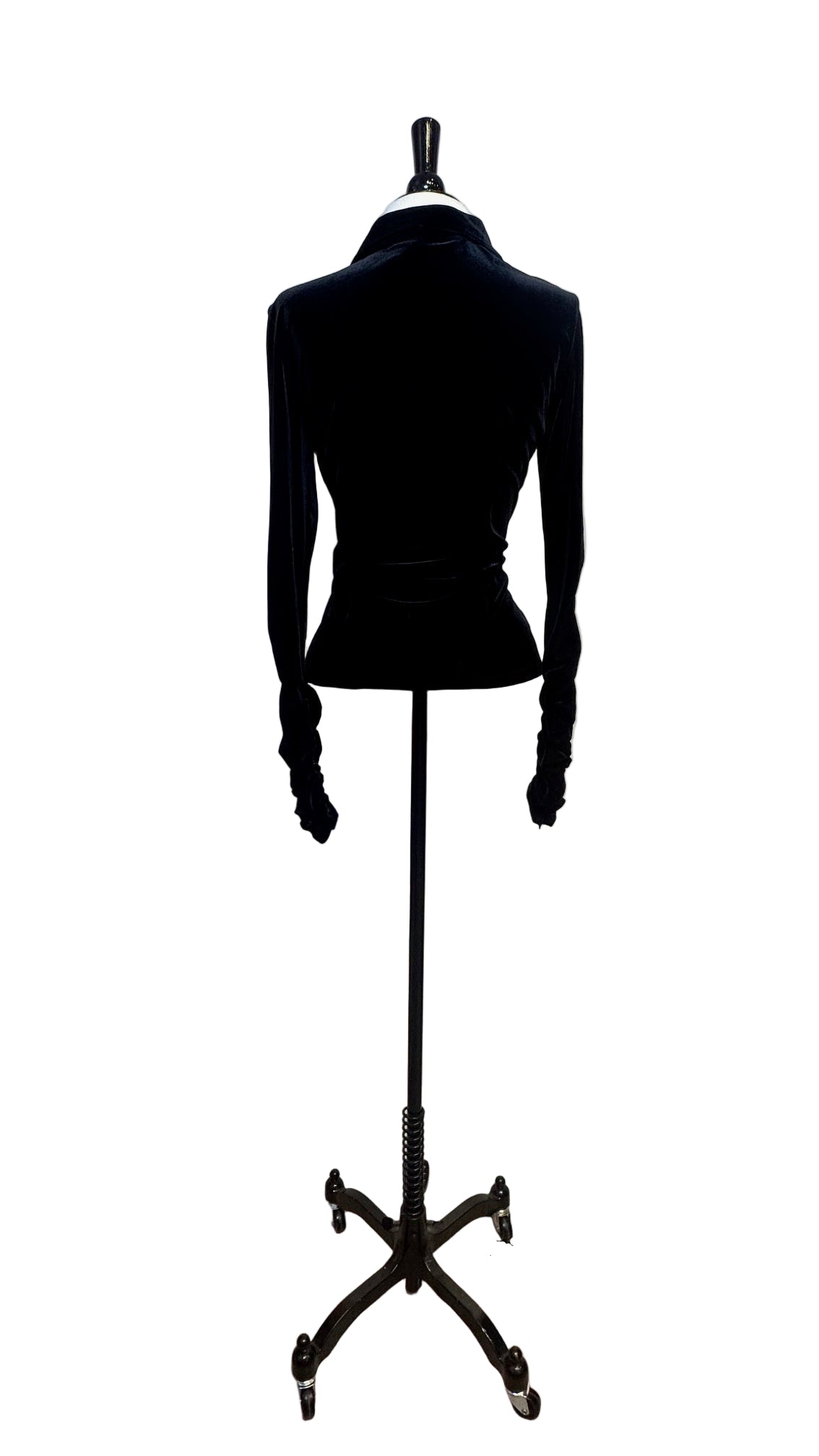 Anne Fontaine - Black LS Velvet Zip - L