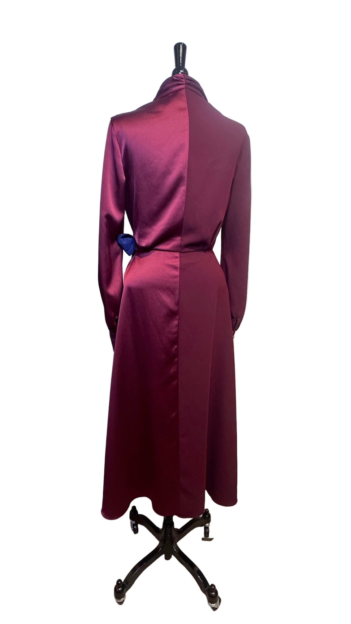 Paul Smith - Maroon Long Sleeve Wrap Dress - Small