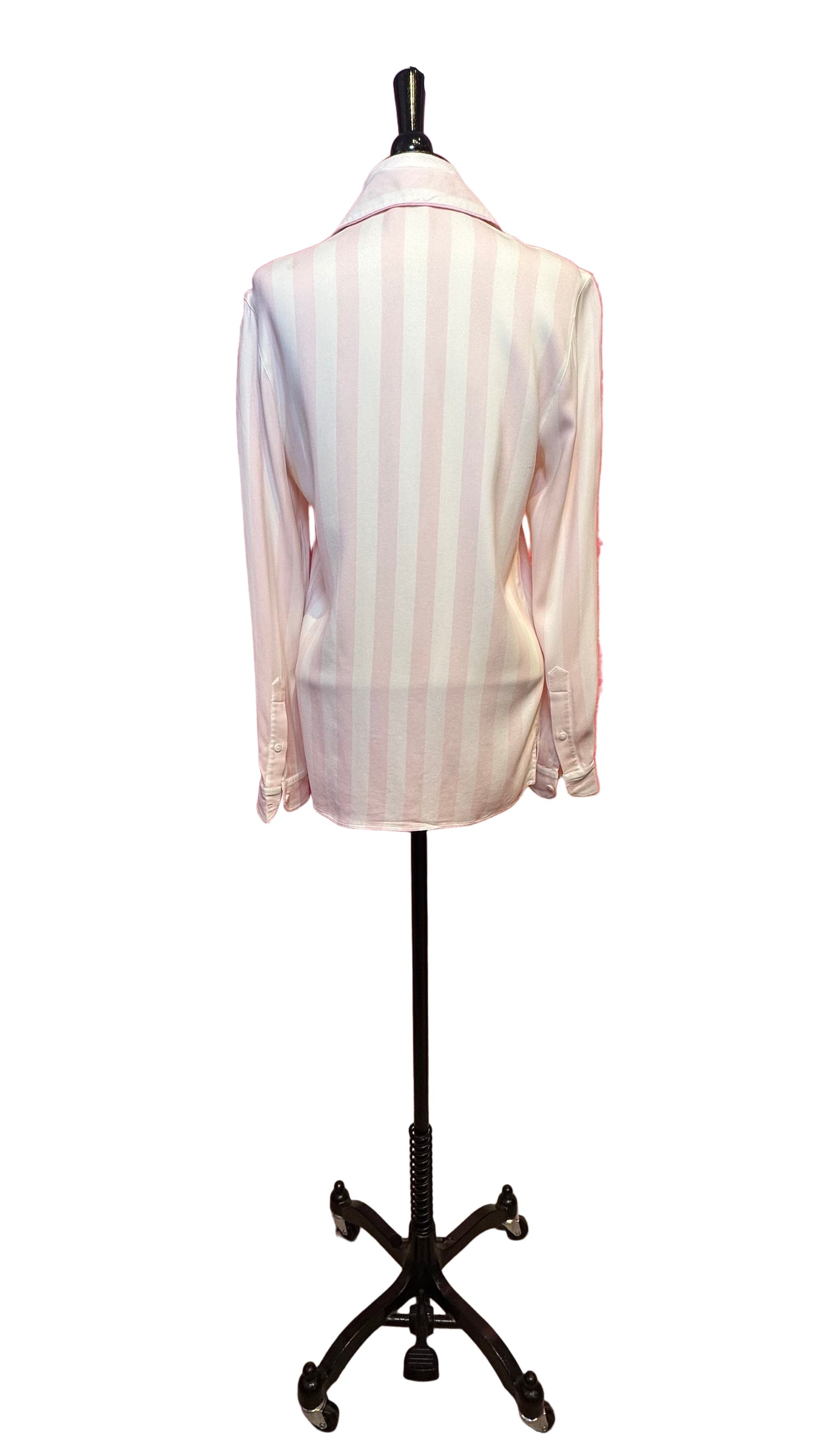 DOLCE & GABBANA - Pink White Stripe Pajama Top - 38