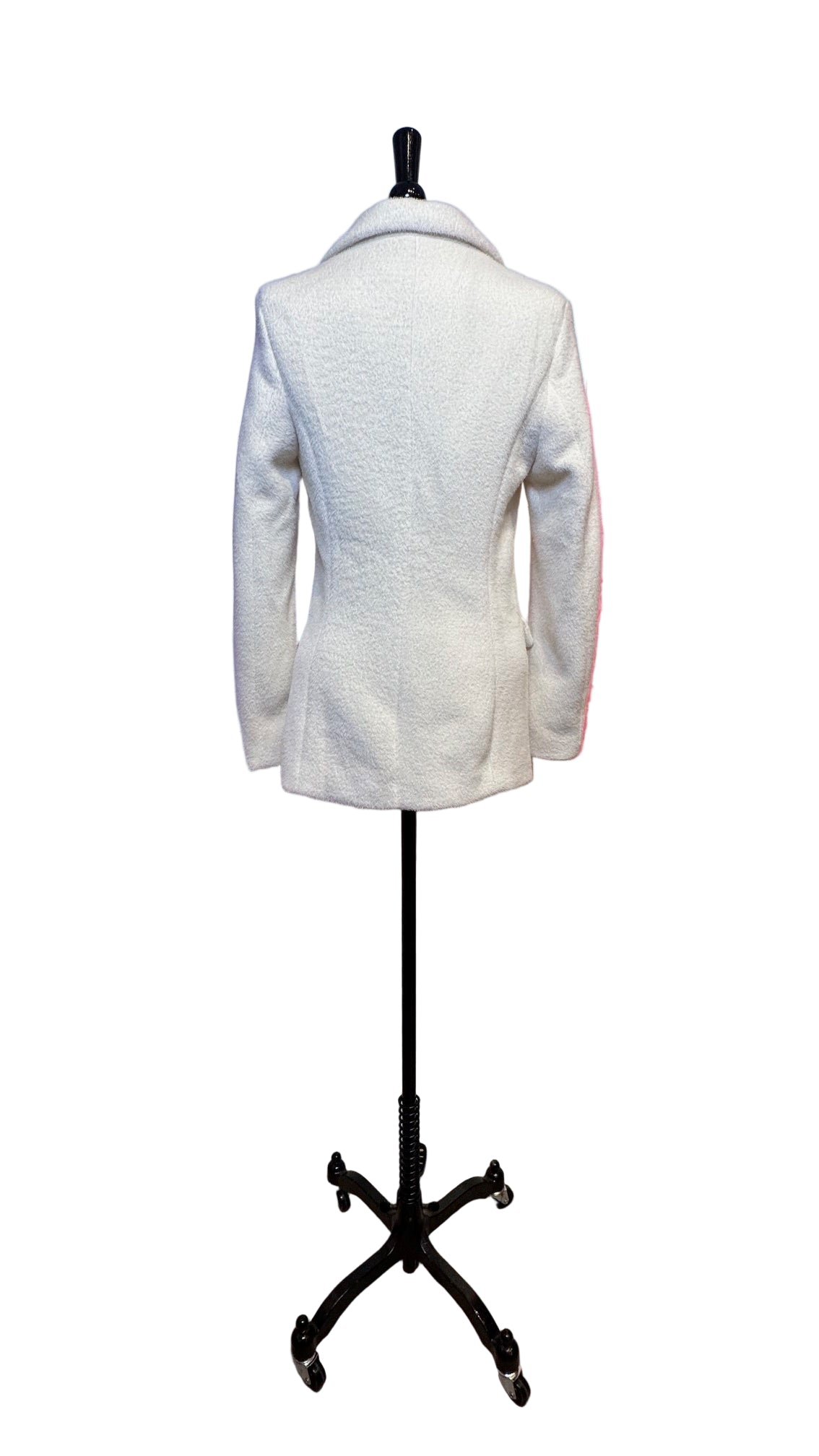 Cream Fuzzy Blazer - Small