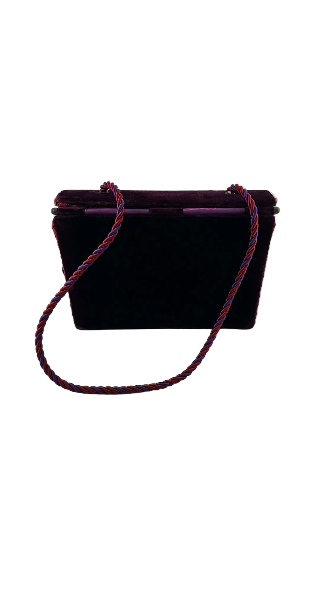 Helene Angeli - Purple Jewel Caroub Handbag