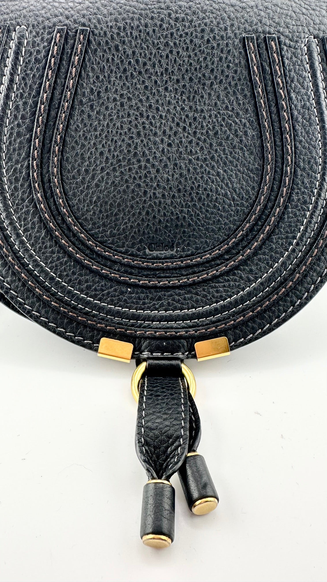 Chloe - Mini Marcie Black Saddle Bag