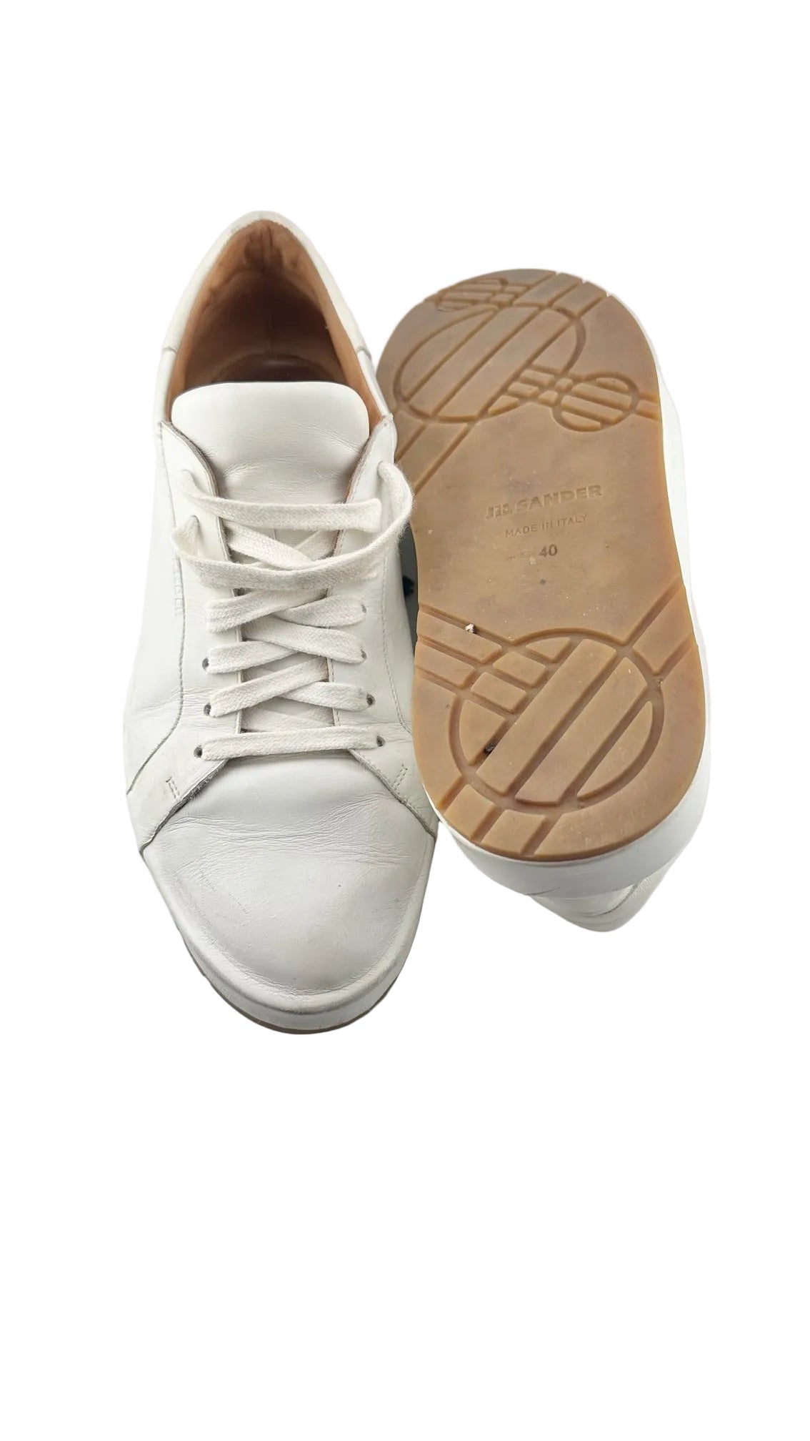Jil Sander - White Leather Sneakers - 40