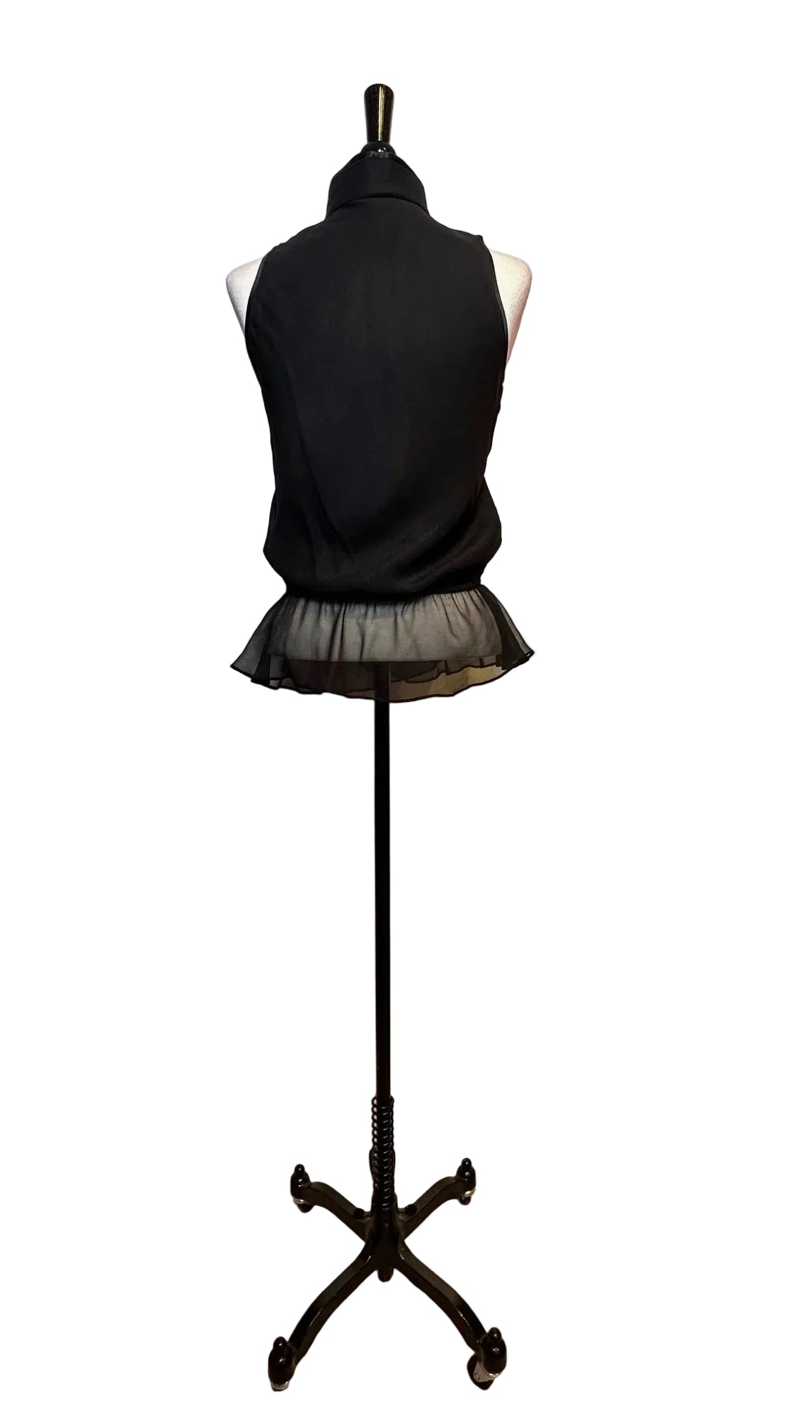 Shanghai Tang - Black Silk Top - Small