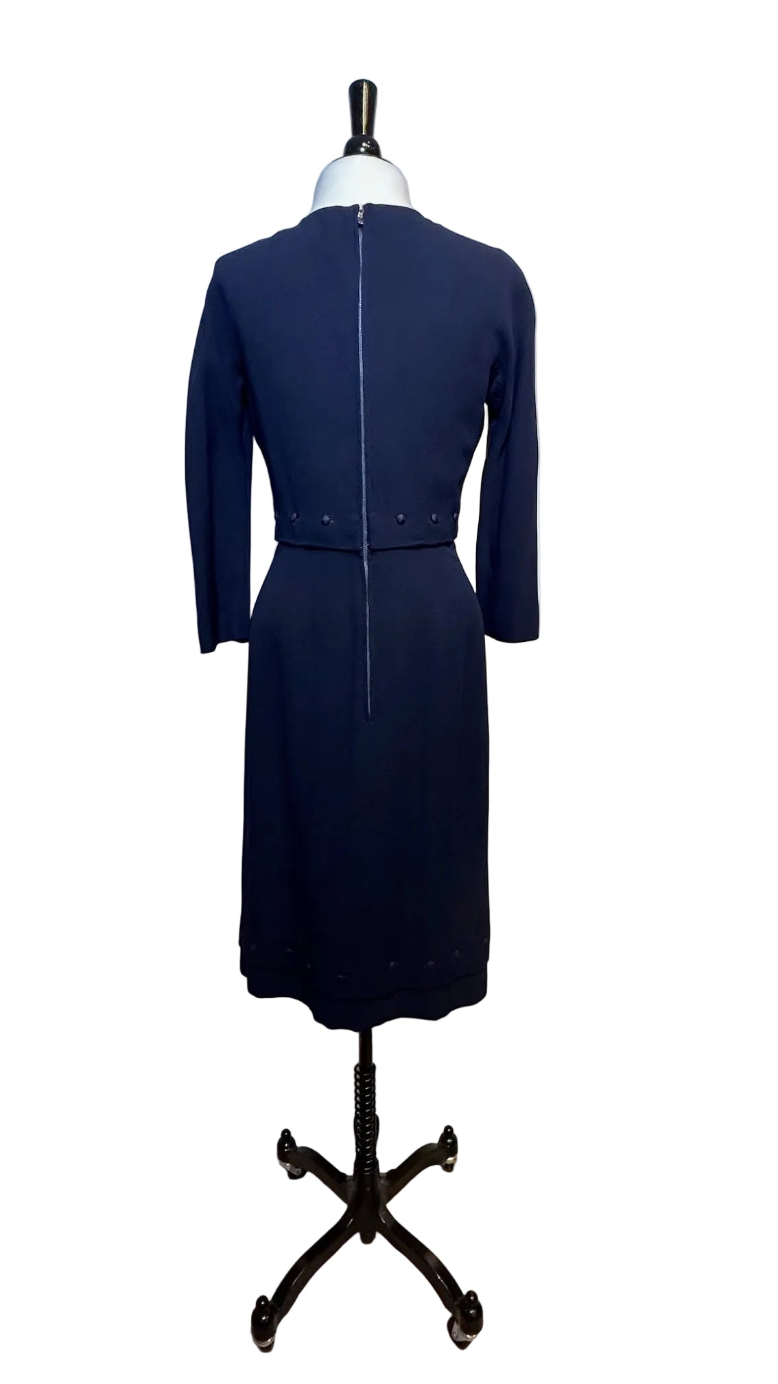 LOUIS FERAUD - Navy Long Sleeve Dress - Small