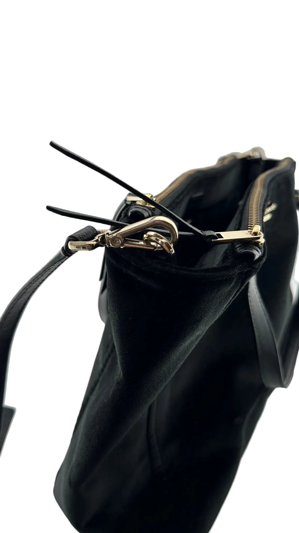 KATE SPADE - Velveteen Large Black Purse