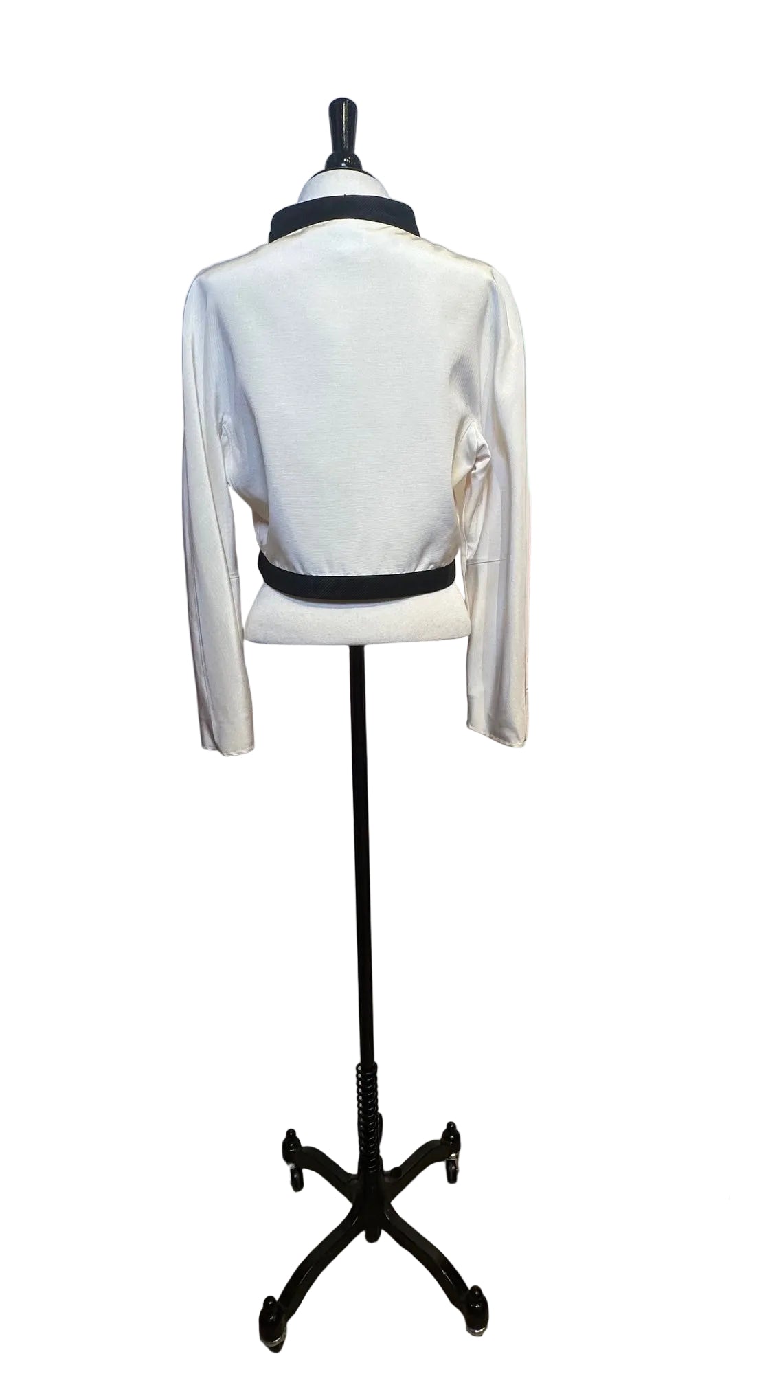Courreges - Black White Cropped Jacket - Small