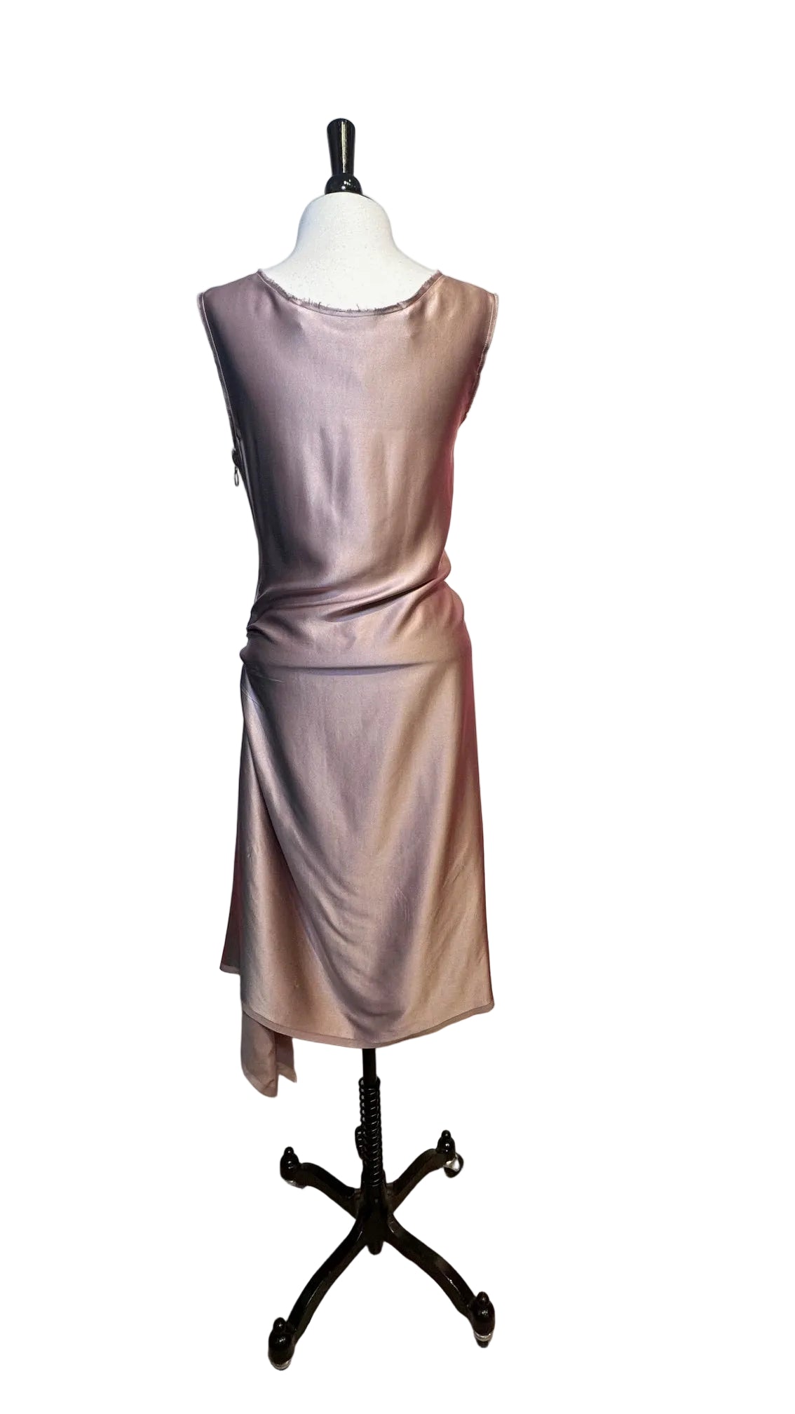 DESIGNER - Lanvin - Lilac Silk Side Zip Dress - S