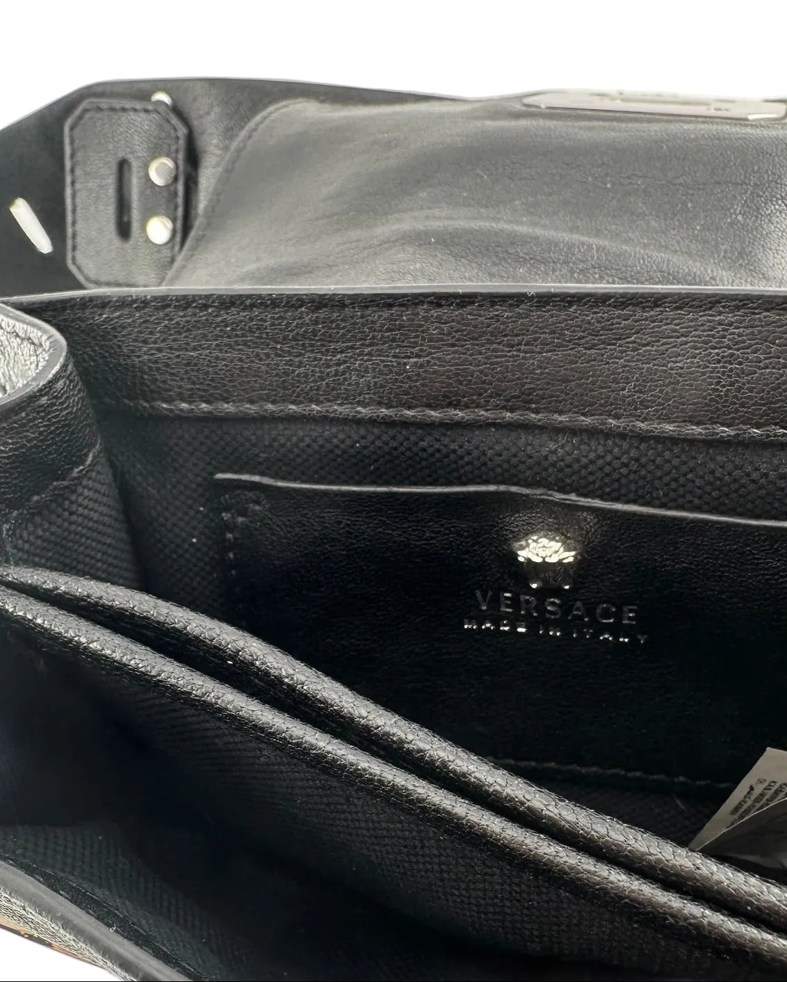Versace - Black and Silver Stardust Medusa Flap Mini Bag