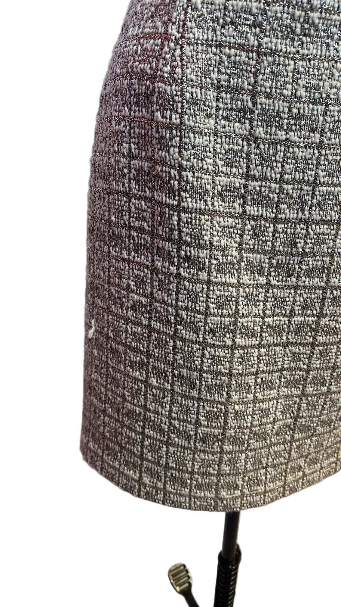 Chloe - Gold Tweed Skirt - 38