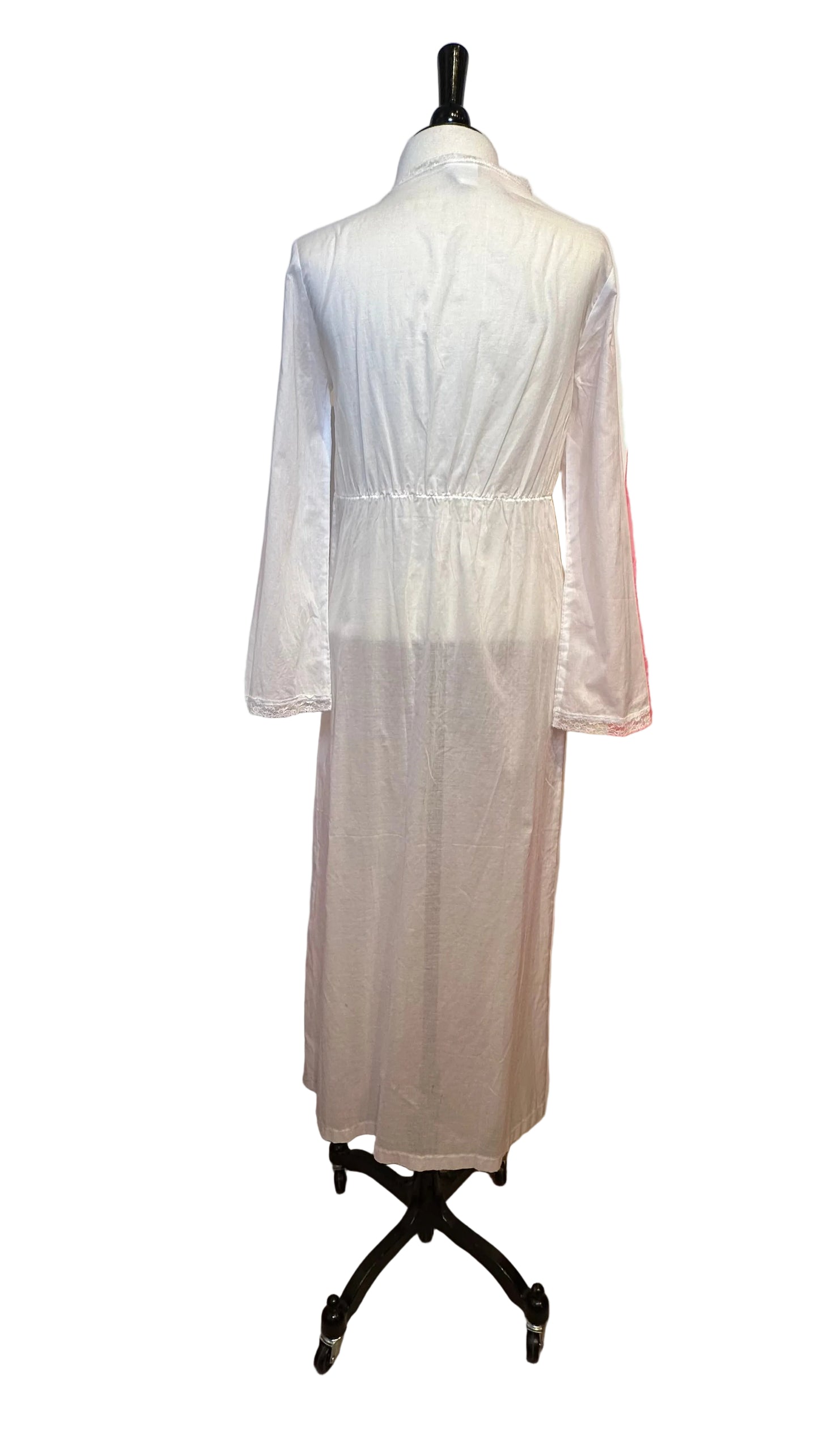 Yves Delorme - Bianca Long Negligee - White Cotton - Small