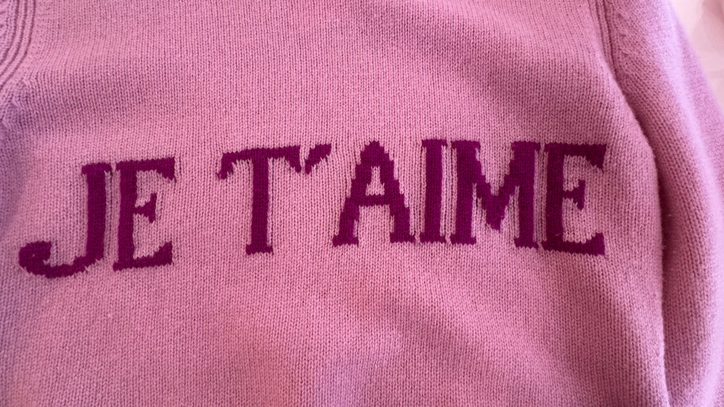 Alberta Ferretti - Lilac "JE T'AIME" Sweater - 6
