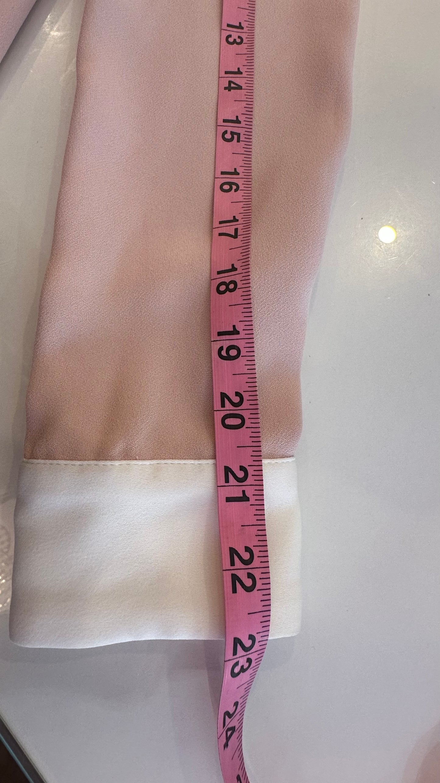 Victoria Beckham - Ballet Pink Long Sleeve Bunny Collar Sheath Dress - Small