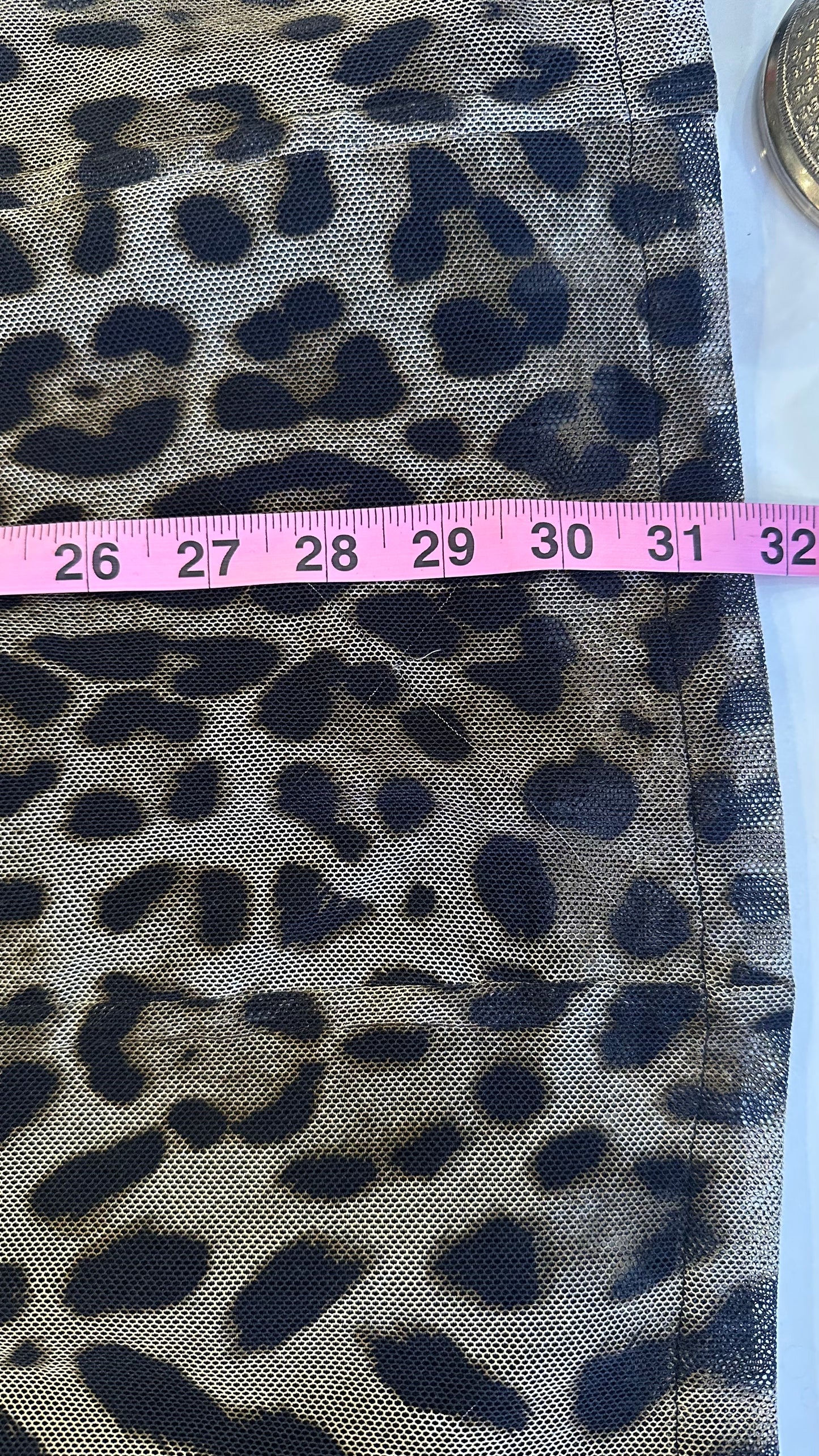 DOLCE & GABBANA - Leopard Print Mesh Bustier Dress - 40