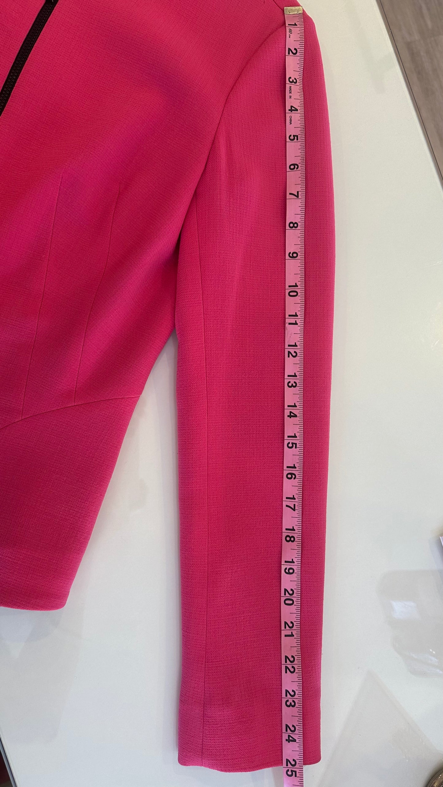 Lafayette 148 - Hot Pink Zip-Up Jacket - 2