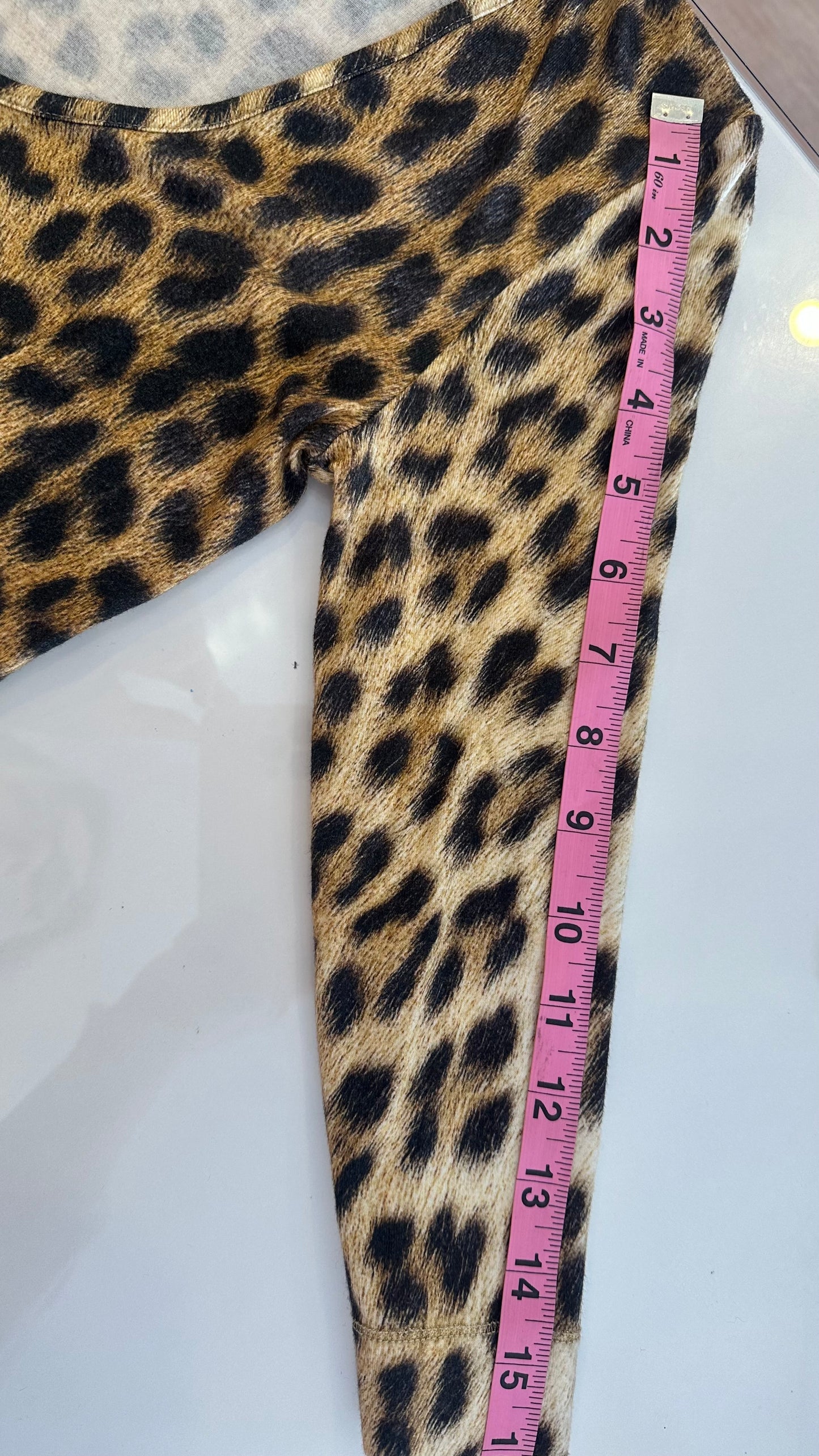 Just Cavalli - Leopard Print 3/4 Sleeve Dress - X-Small