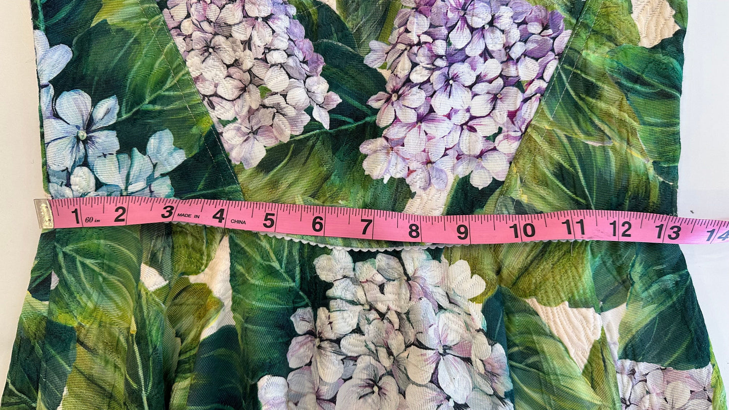 DOLCE & GABBANA - Lilac and Leaf Print Dress - 40