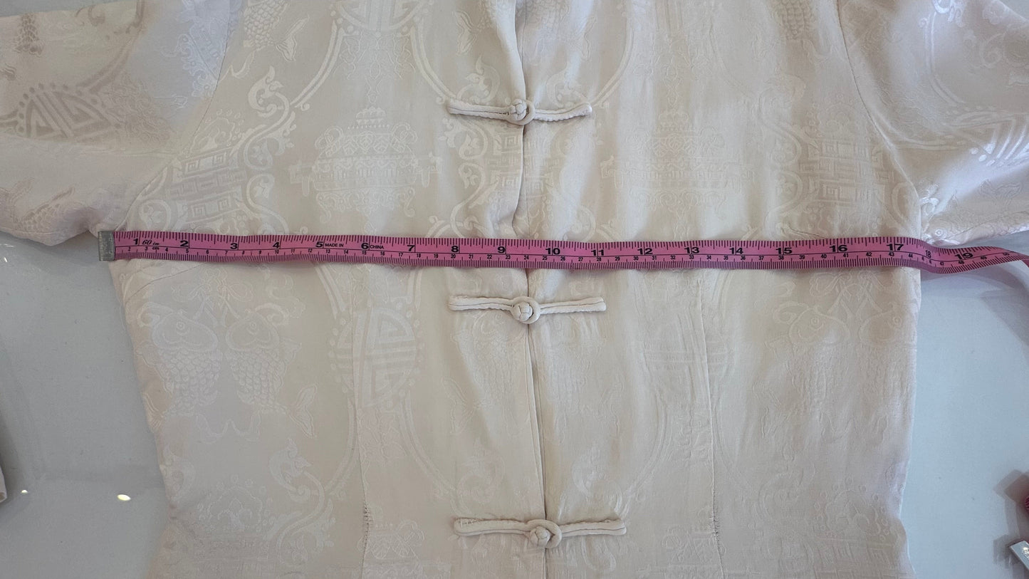 Shanghai Tang - Cream Silk Cheongsam Jacket - 8
