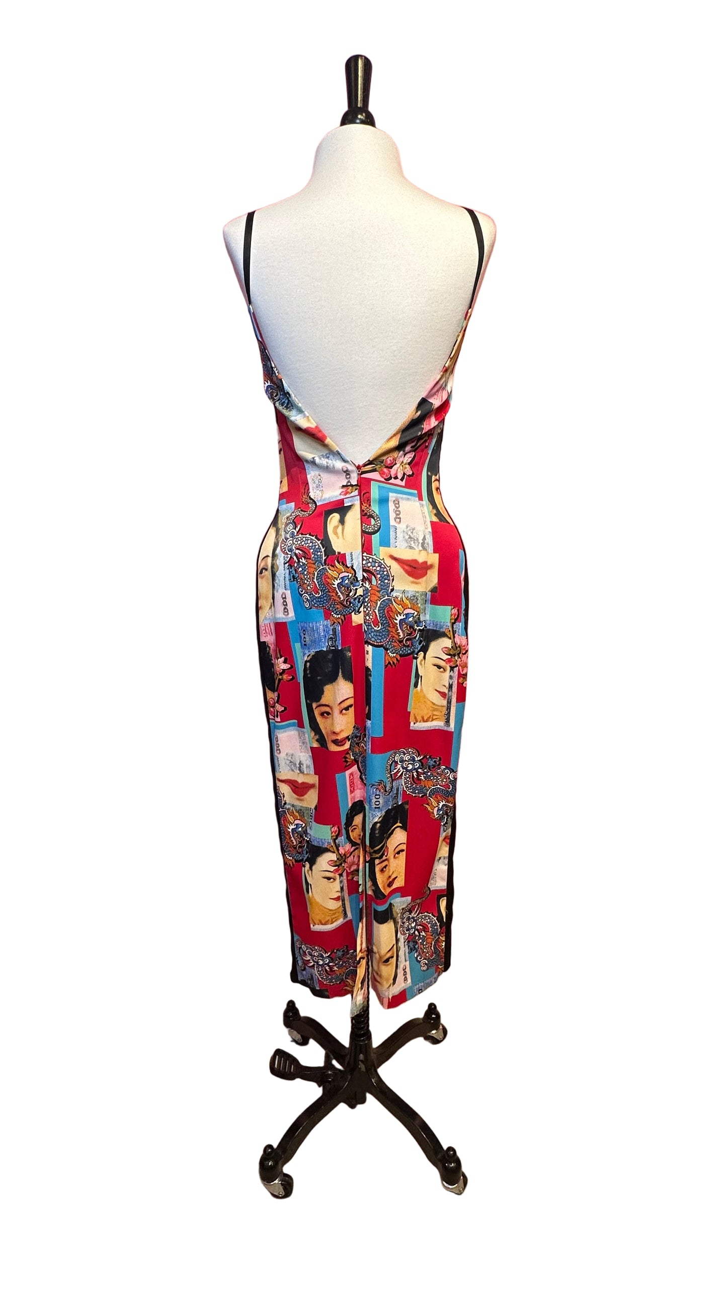 Dolce & Gabbana - Red blue Asian print sleeveless - S