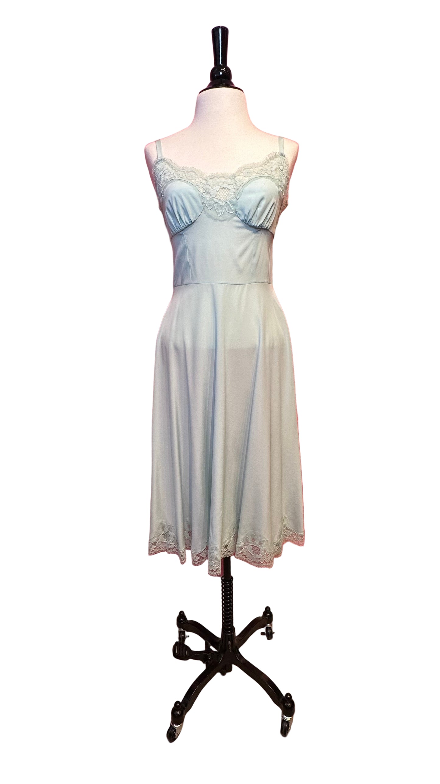 Dolce & Gabbana - Tiffany blue lace sleeveless slip dress - Small