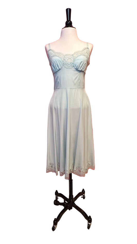 Dolce & Gabbana - Tiffany blue lace sleeveless slip dress - Small