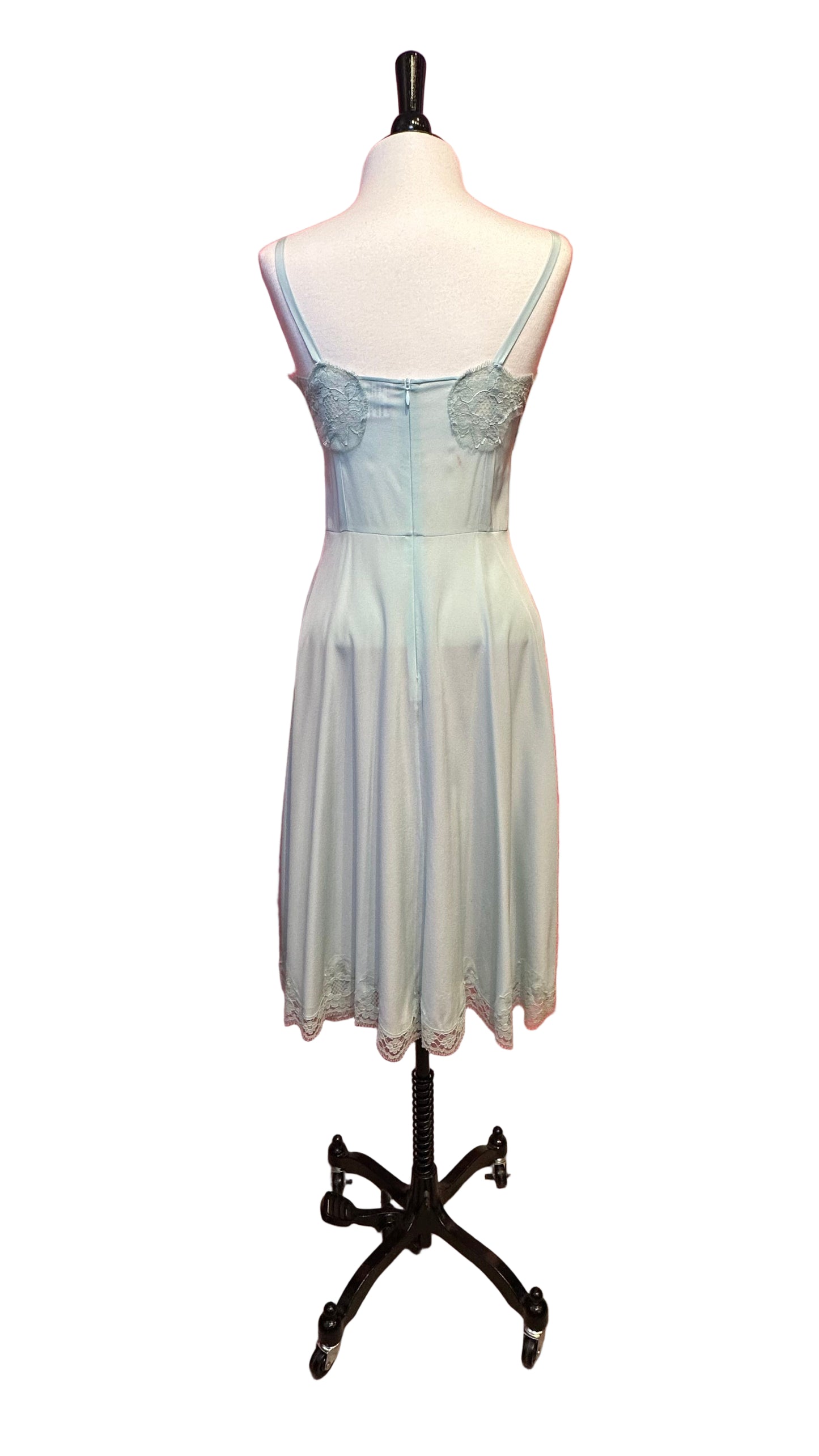Dolce & Gabbana - Tiffany blue lace sleeveless slip dress - Small