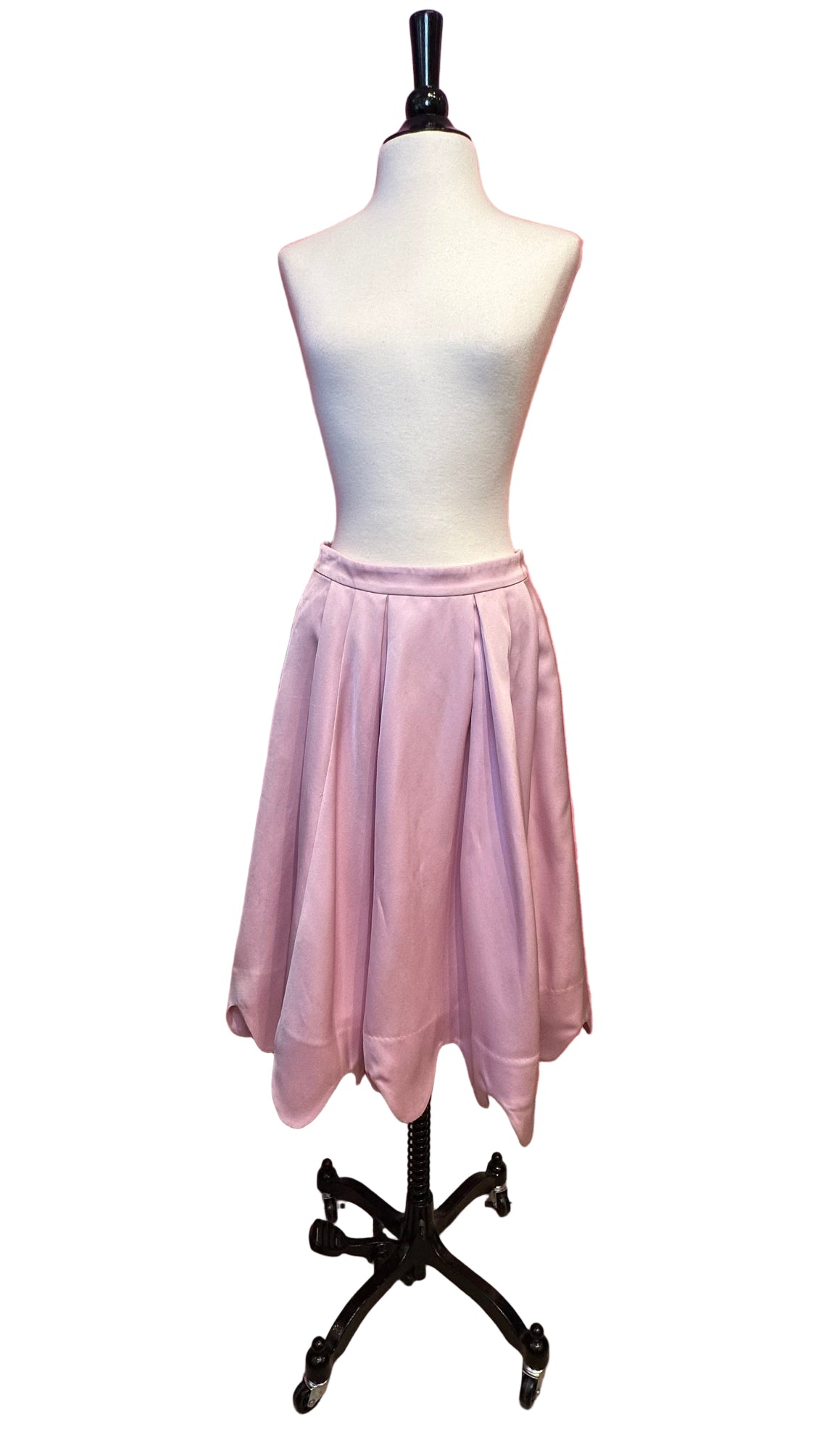 Zac Posen - Ballet pink pleated skirt scalloped hem - 4