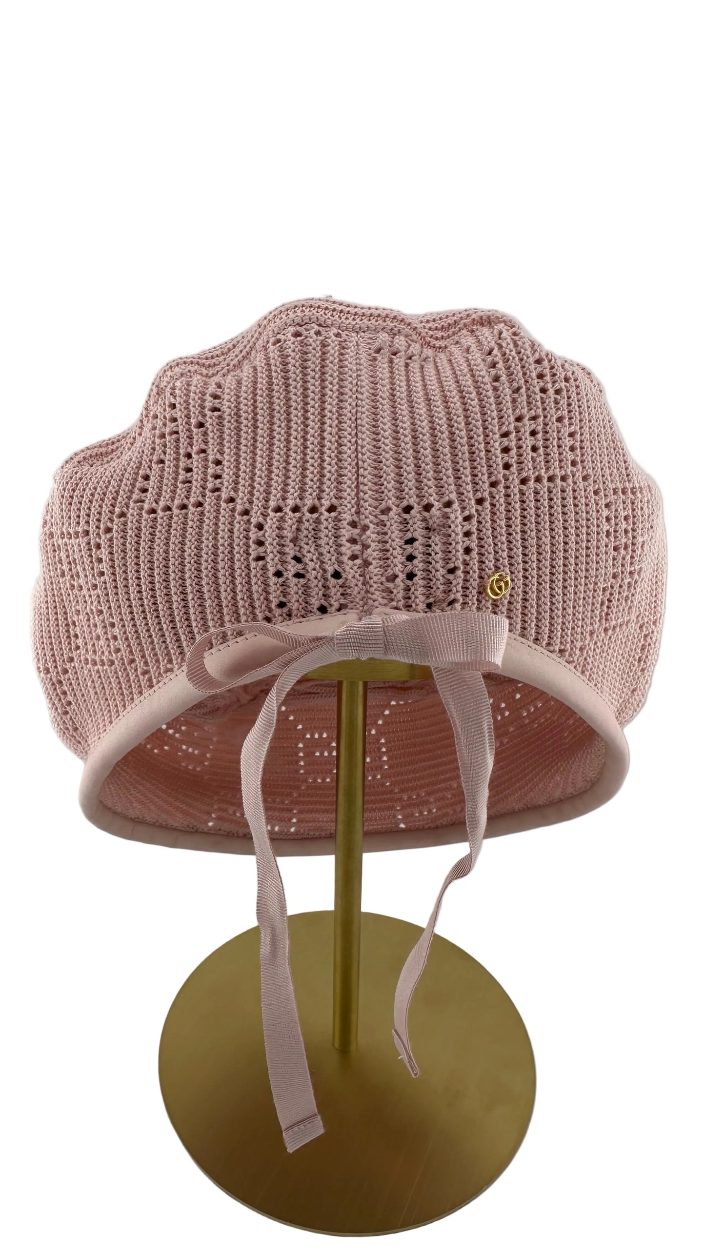 Gucci - Pink Monogram Knit Beret