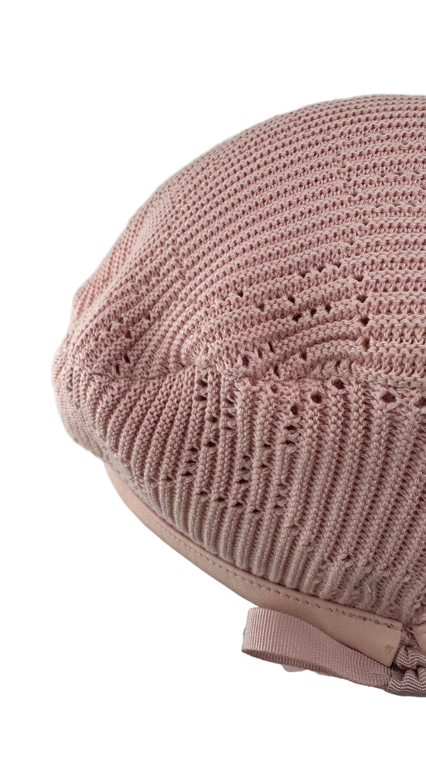 Gucci - Pink Monogram Knit Beret