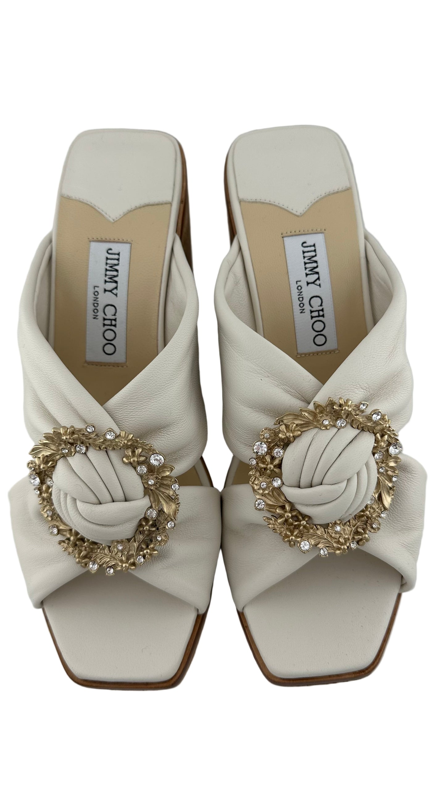 Jimmy Choo - White Cork Wedges - 38.5
