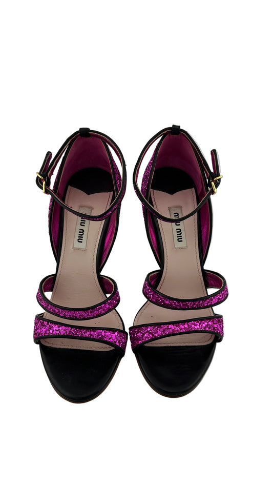 Miu Miu - Glitter Heel - 36.5
