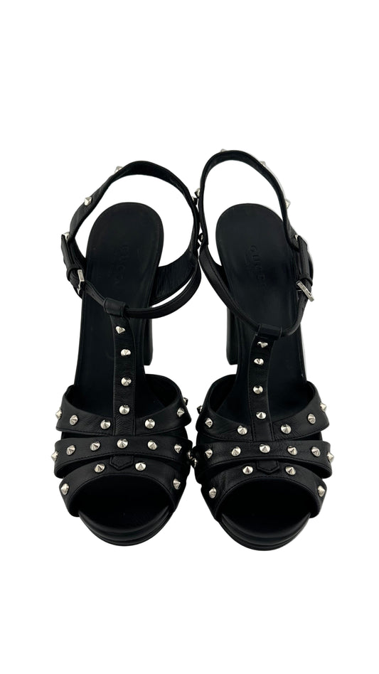 Gucci - Leather Heel - 38.5