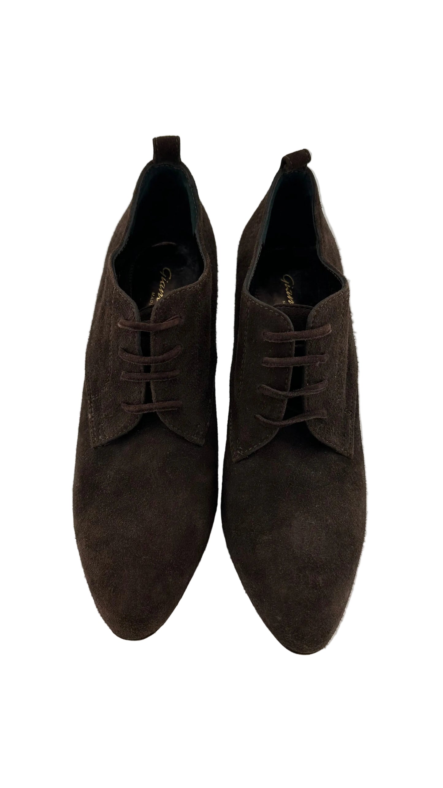 Gianvito Rossi - Brown Oxford Stiletto Bootie - 36.5