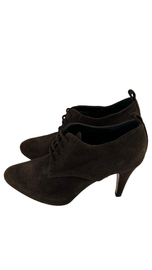 Gianvito Rossi - Brown Oxford Stiletto Bootie - 36.5