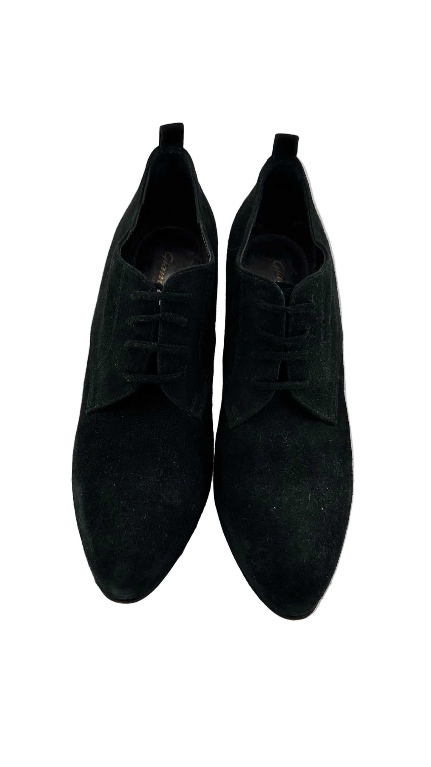 Gianvito Rossi - Black Suede Oxford Heels - 36.5