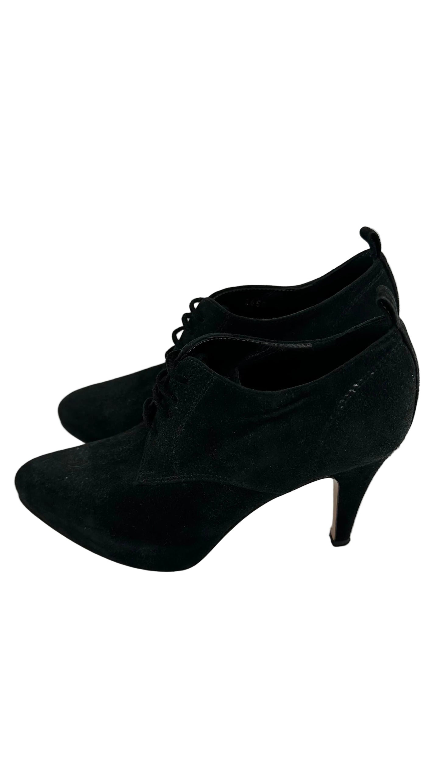 Gianvito Rossi - Black Suede Oxford Heels - 36.5