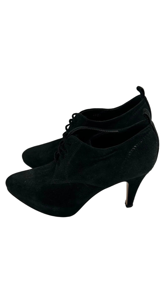 Gianvito Rossi - Black Suede Oxford Heels - 36.5