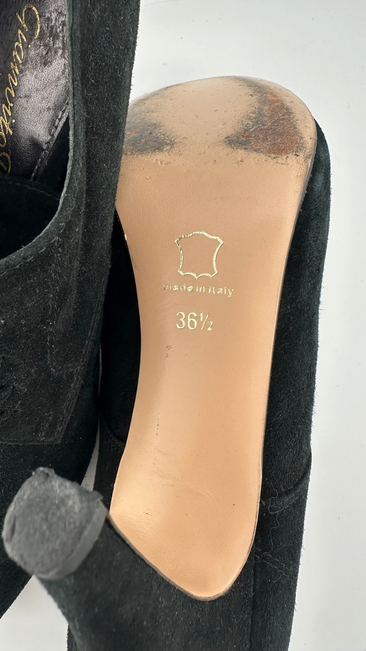 Gianvito Rossi - Black Suede Oxford Heels - 36.5