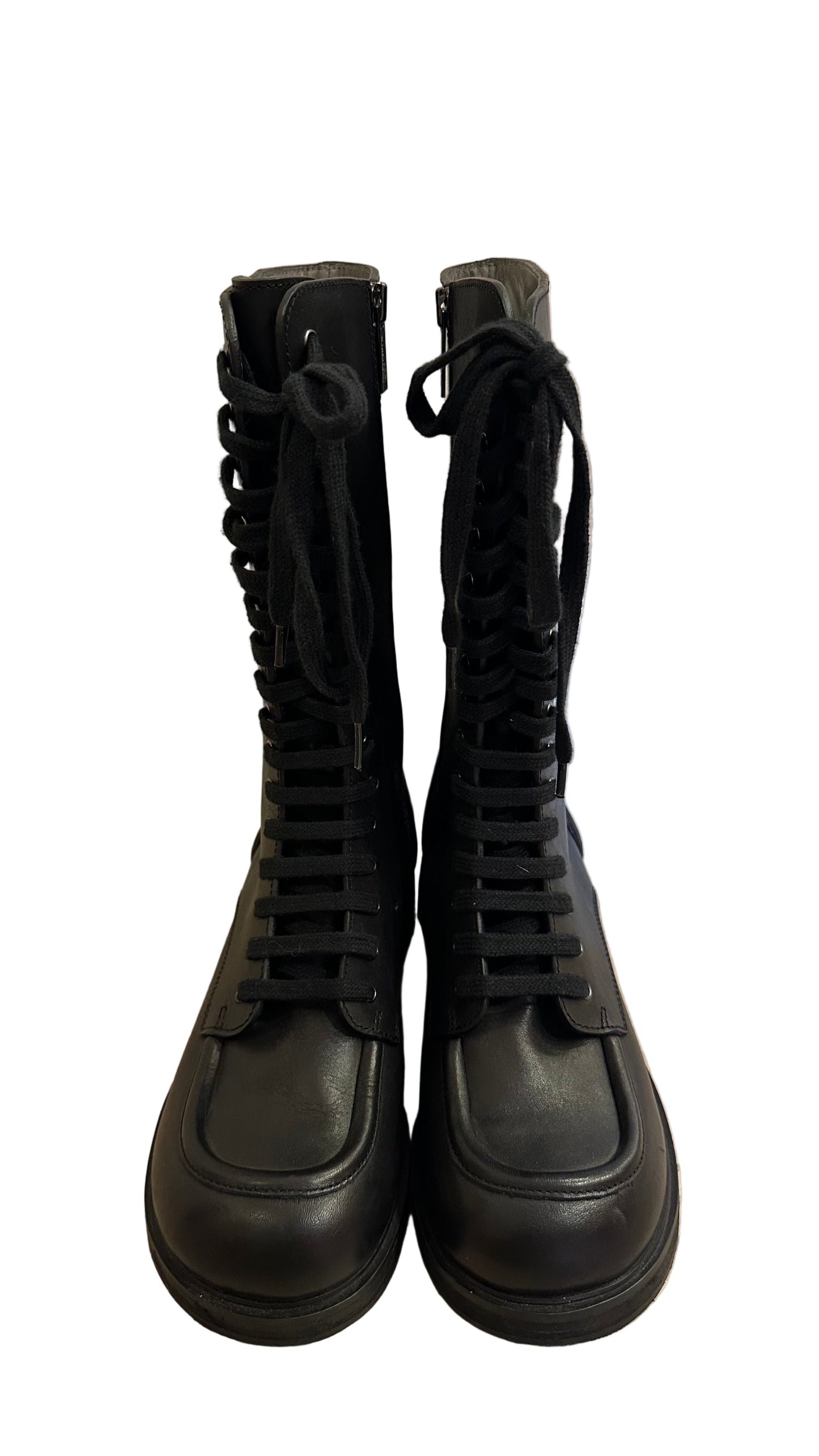 Jil Sander - Black Combat Boot - 38