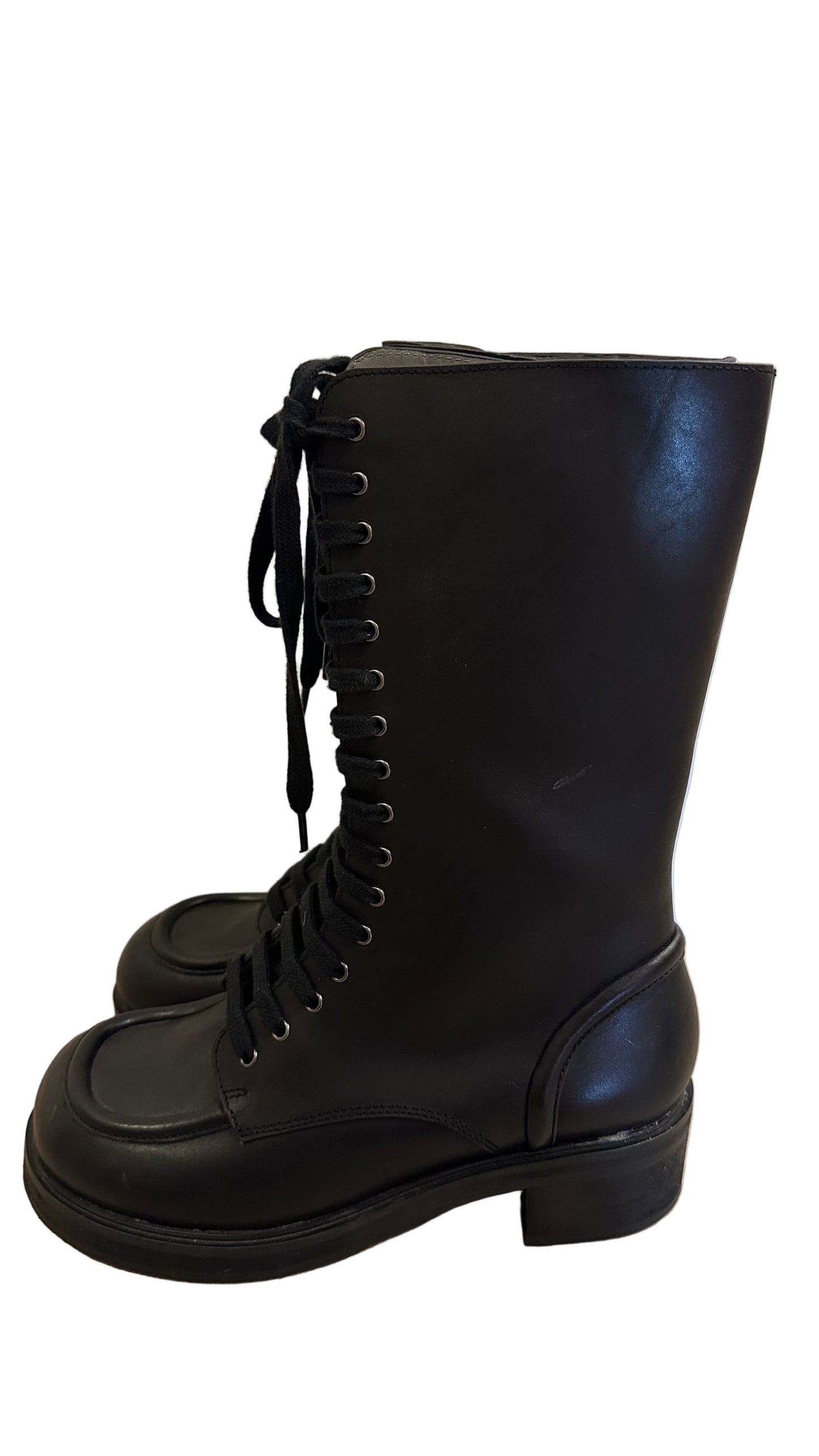 Jil Sander - Black Combat Boot - 38