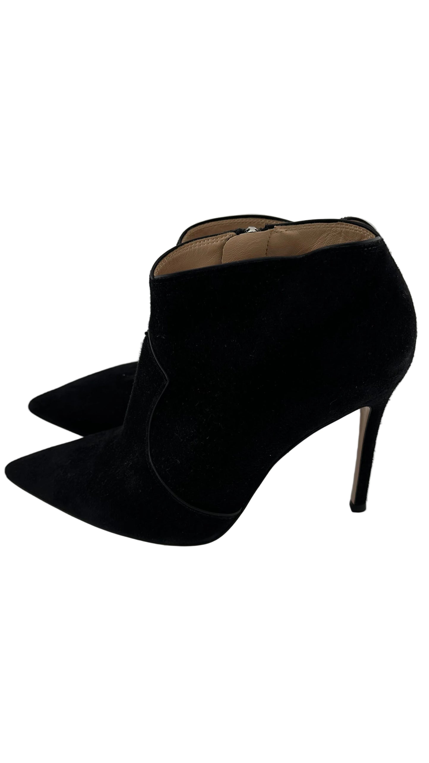 Gianvito Rossi - Black Suede Stiletto Bootie - 38
