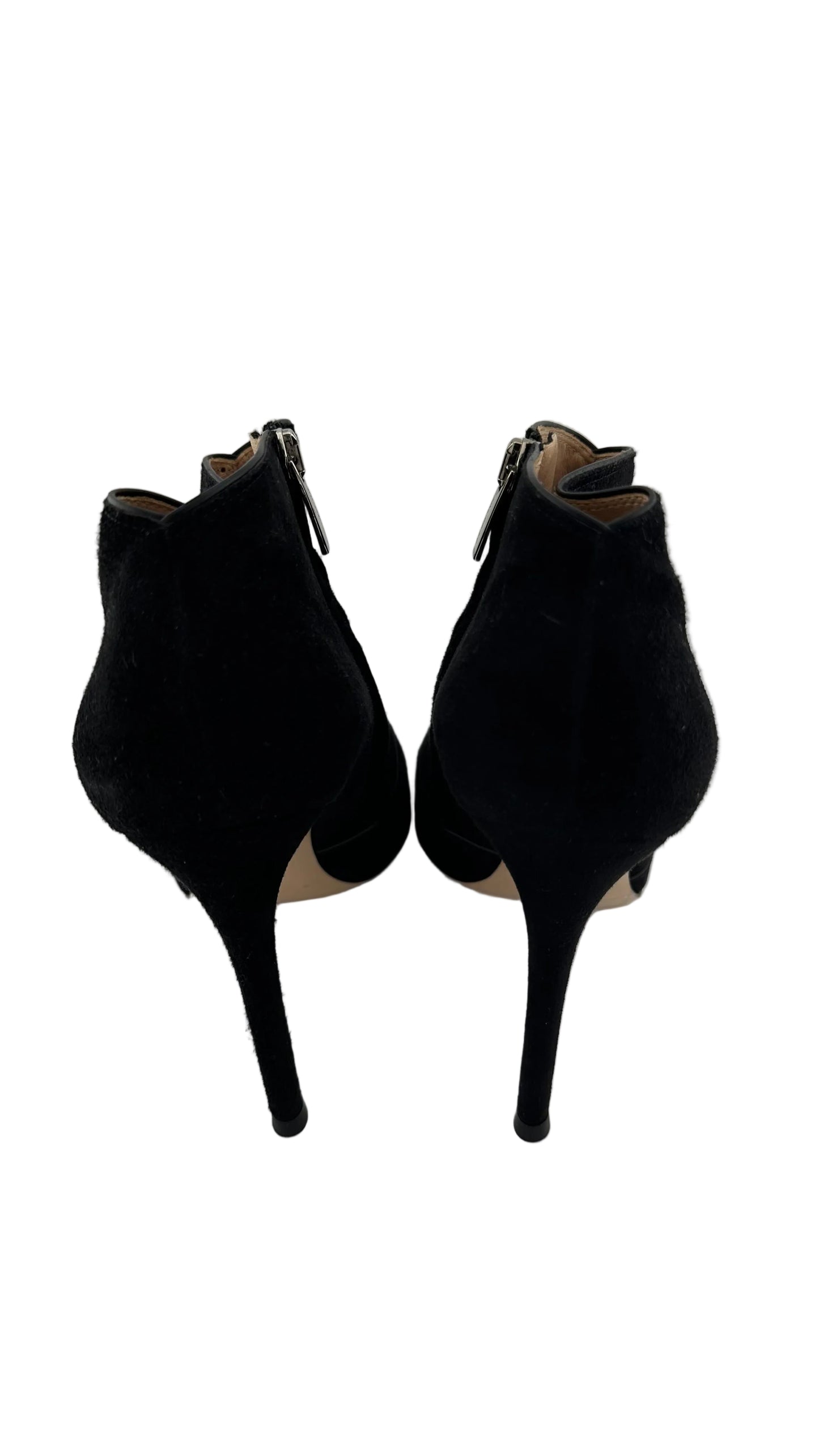 Gianvito Rossi - Black Suede Stiletto Bootie - 38