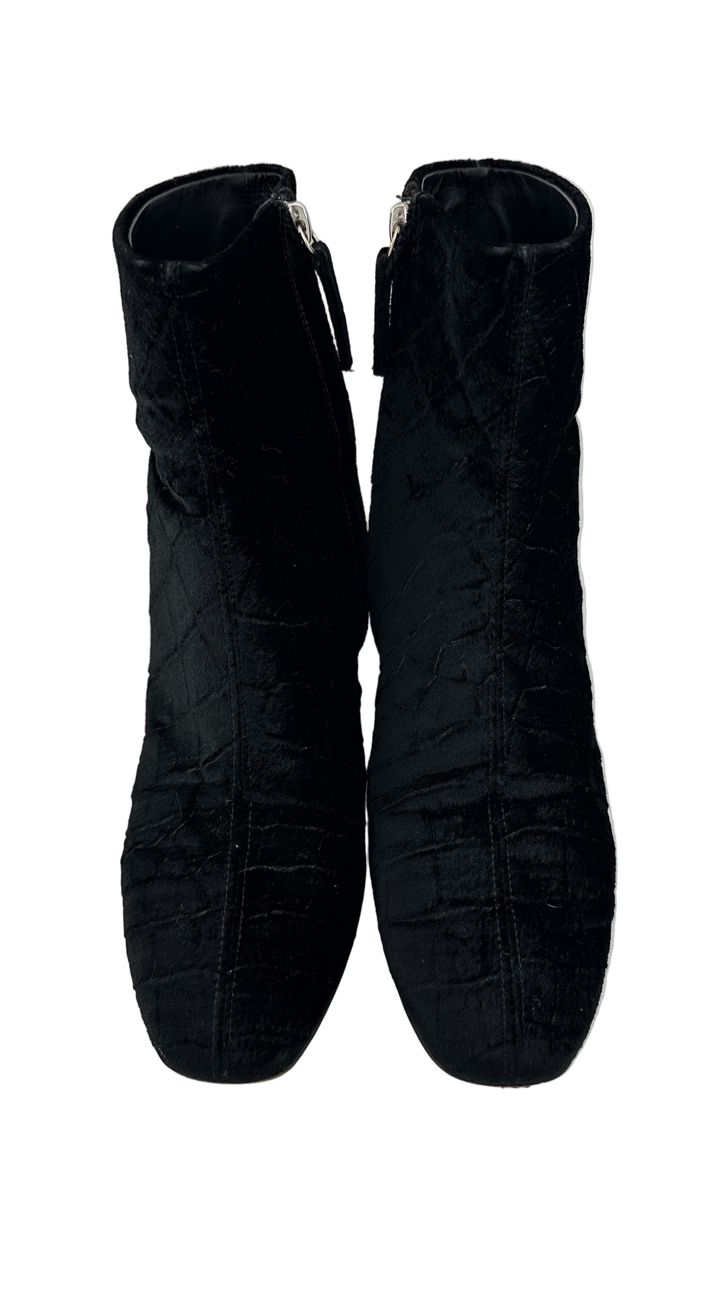 Guissepie Zanotti - Black Velvet Bootie - 7