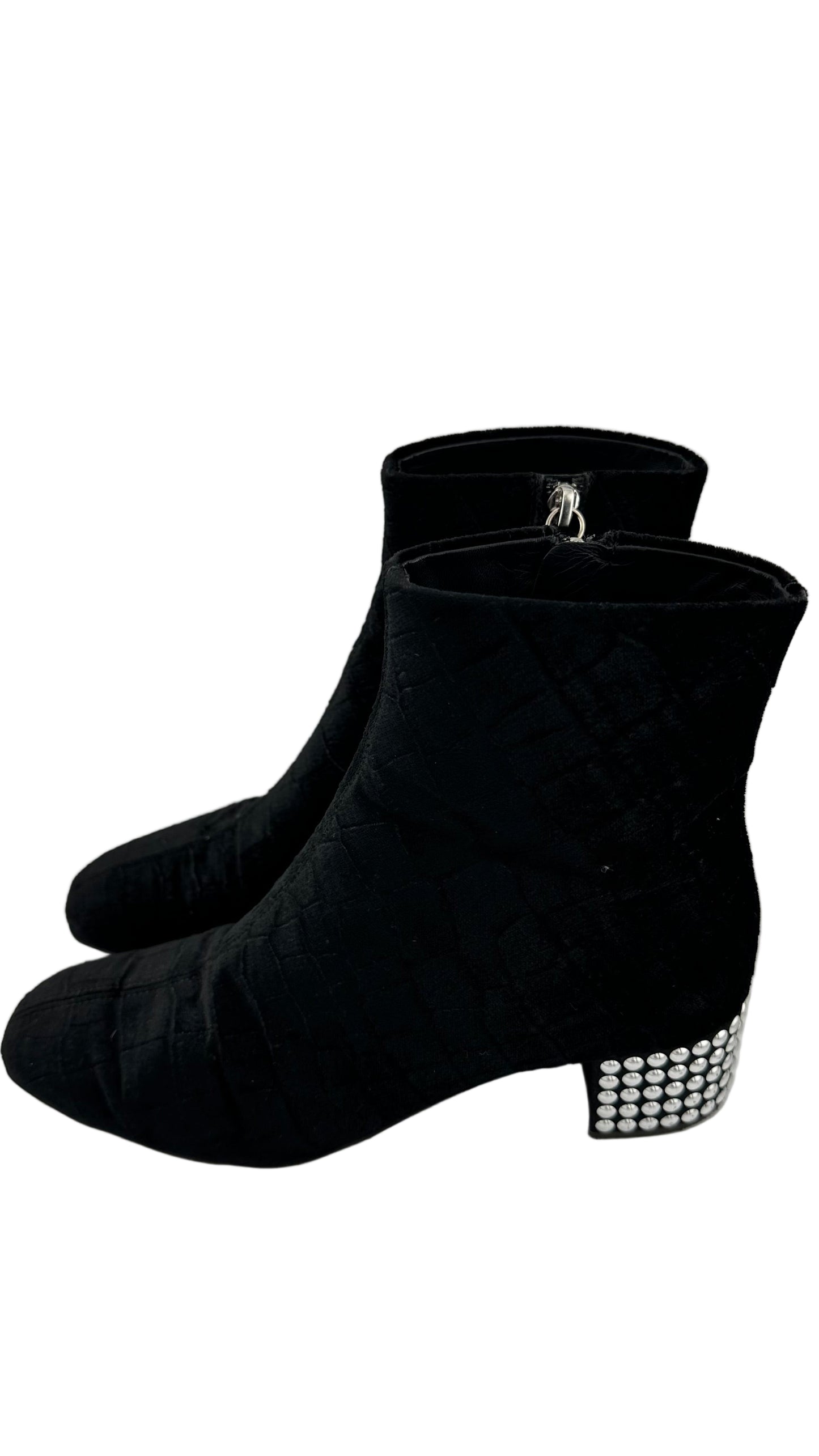 Guissepie Zanotti - Black Velvet Bootie - 7