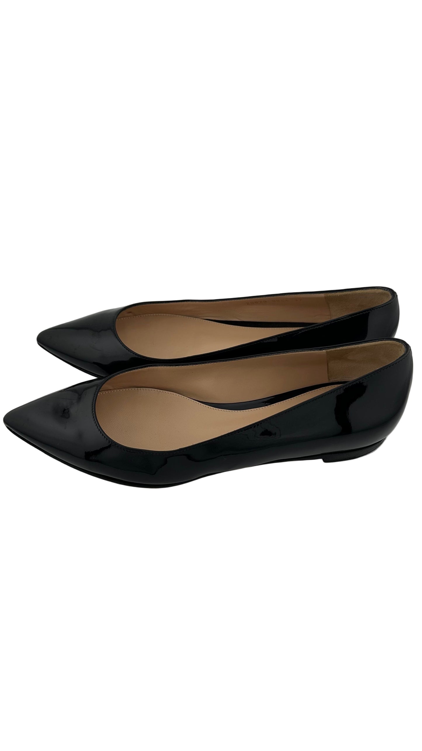 Gianvito Rossi - Black Patent Flats - 37